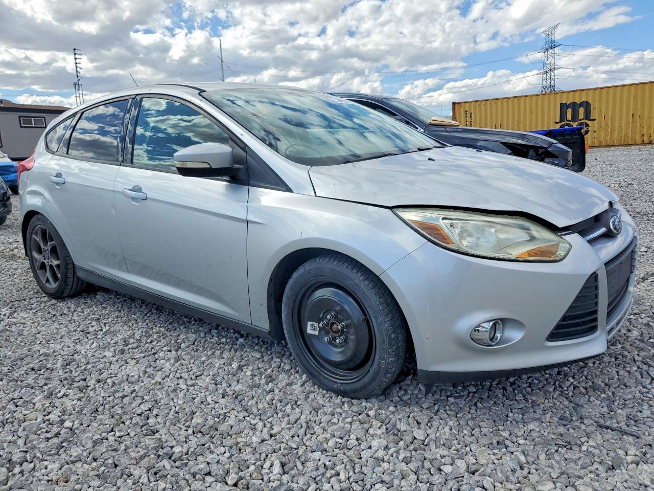 2014 Ford Focus Se Silver vin: 1FADP3K20EL144625