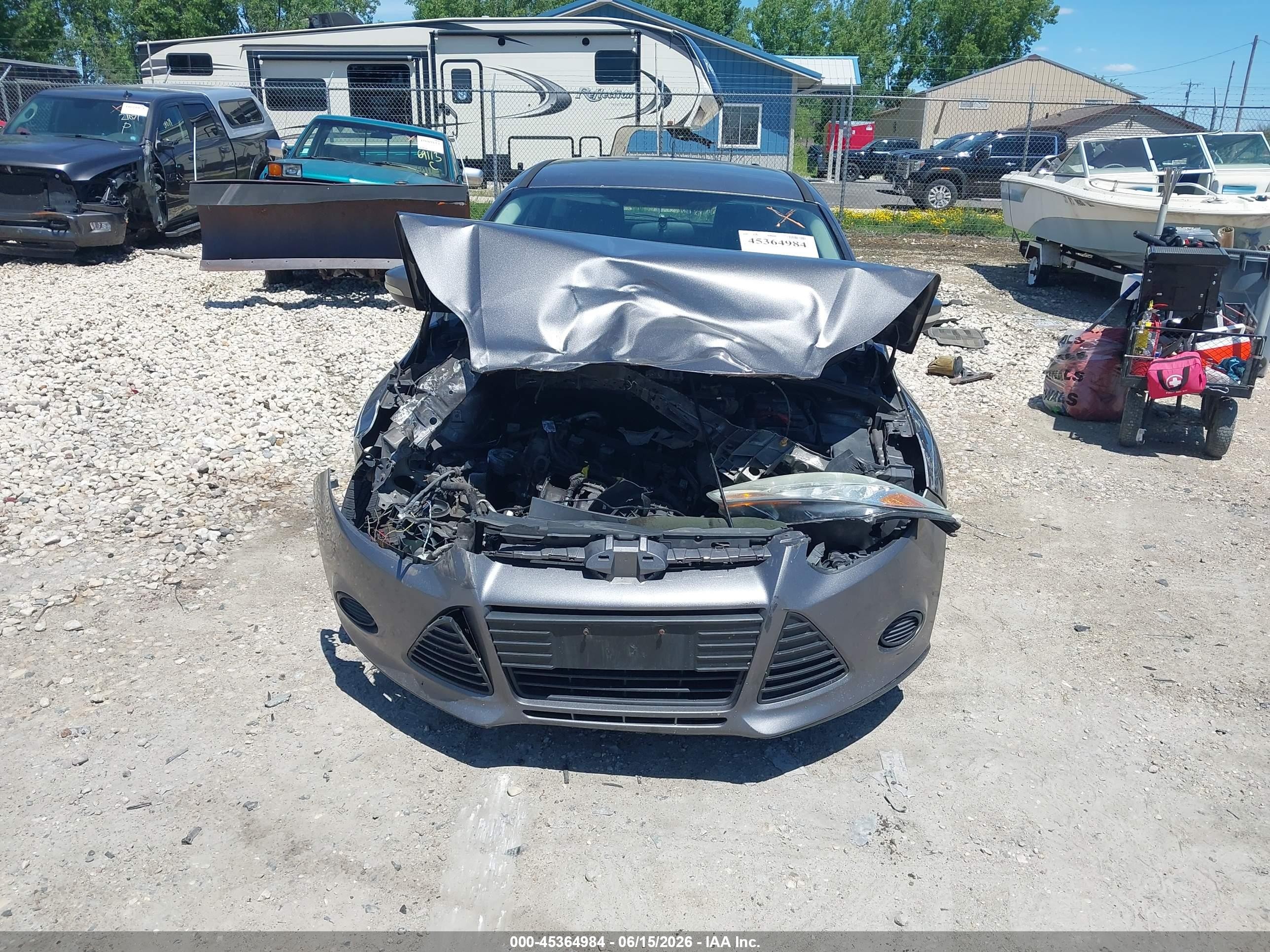 2014 Ford Focus Se Gray vin: 1FADP3K20EL157519