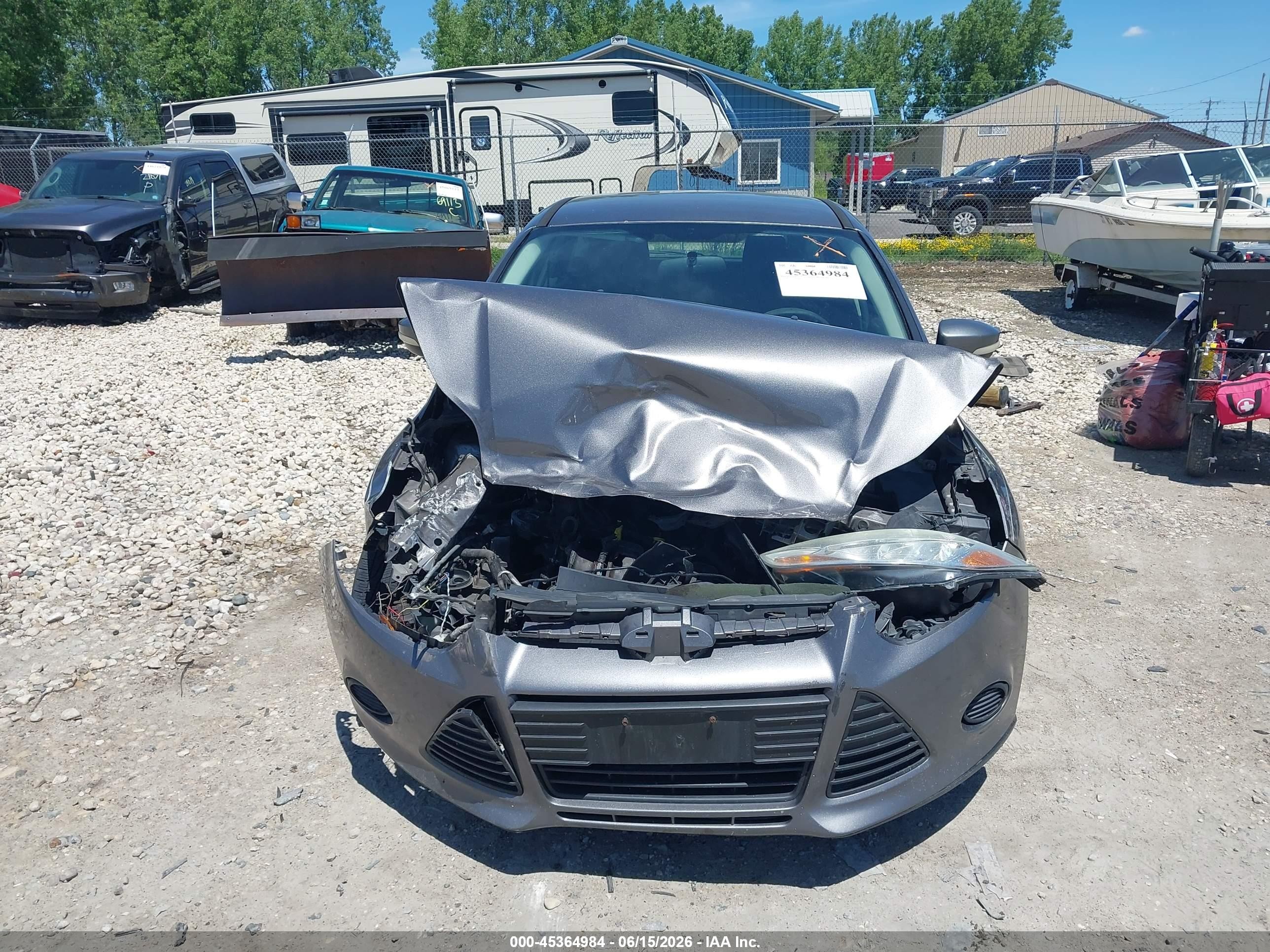2014 Ford Focus Se Gray vin: 1FADP3K20EL157519