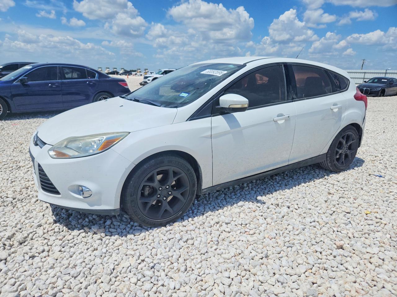 2014 Ford Focus White vin: 1FADP3K20EL207724
