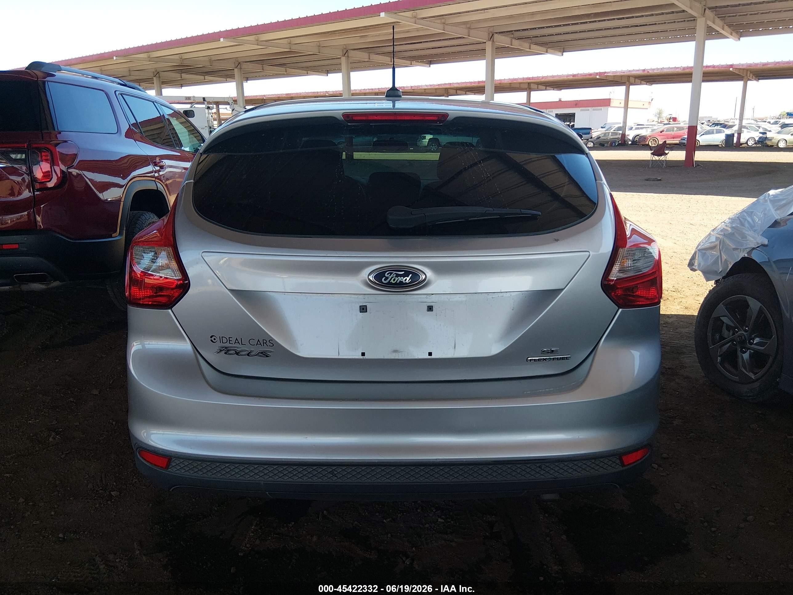 2014 Ford Focus Se Silver vin: 1FADP3K20EL239671