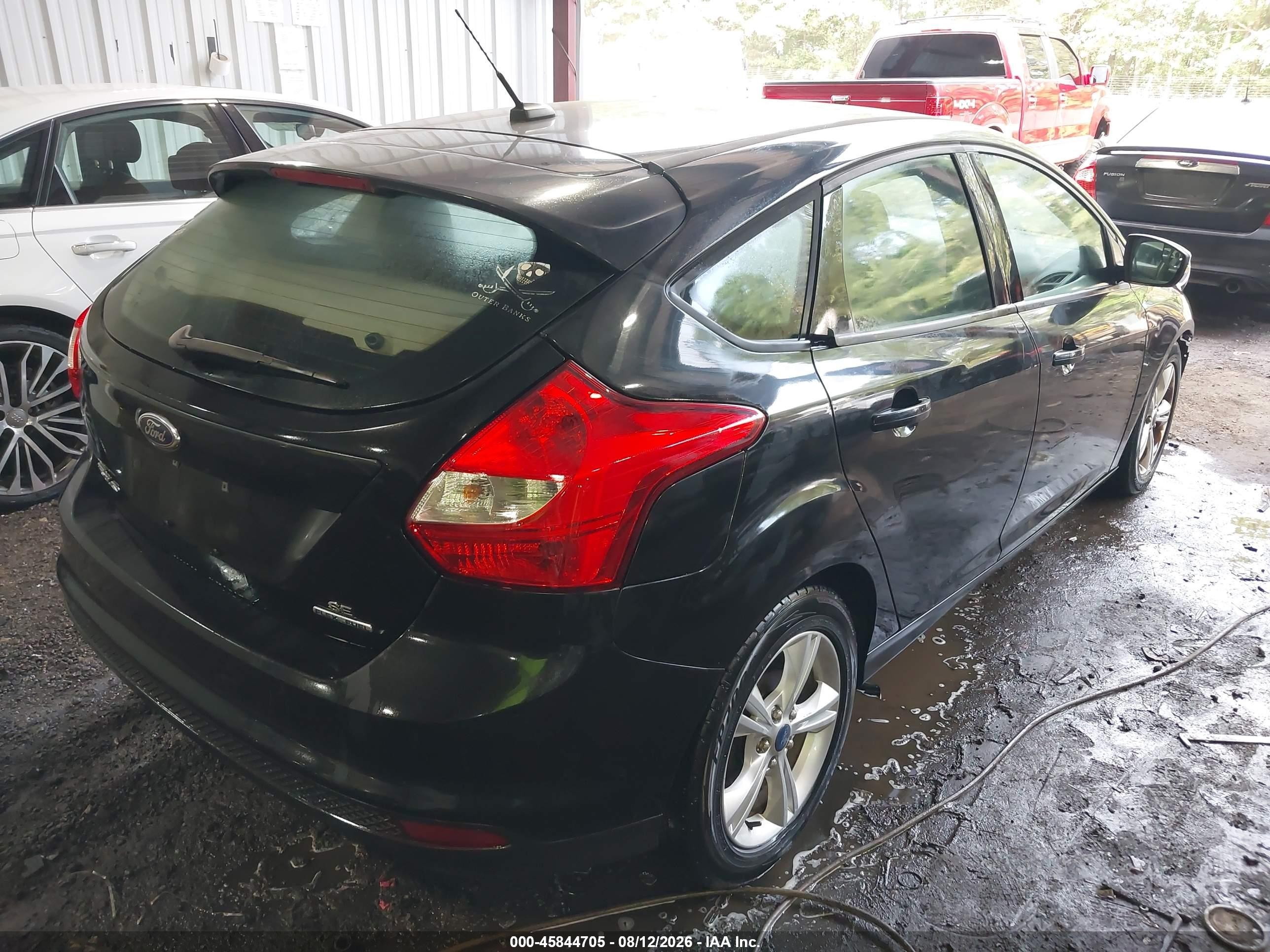 2014 Ford Focus Se Black vin: 1FADP3K20EL244658