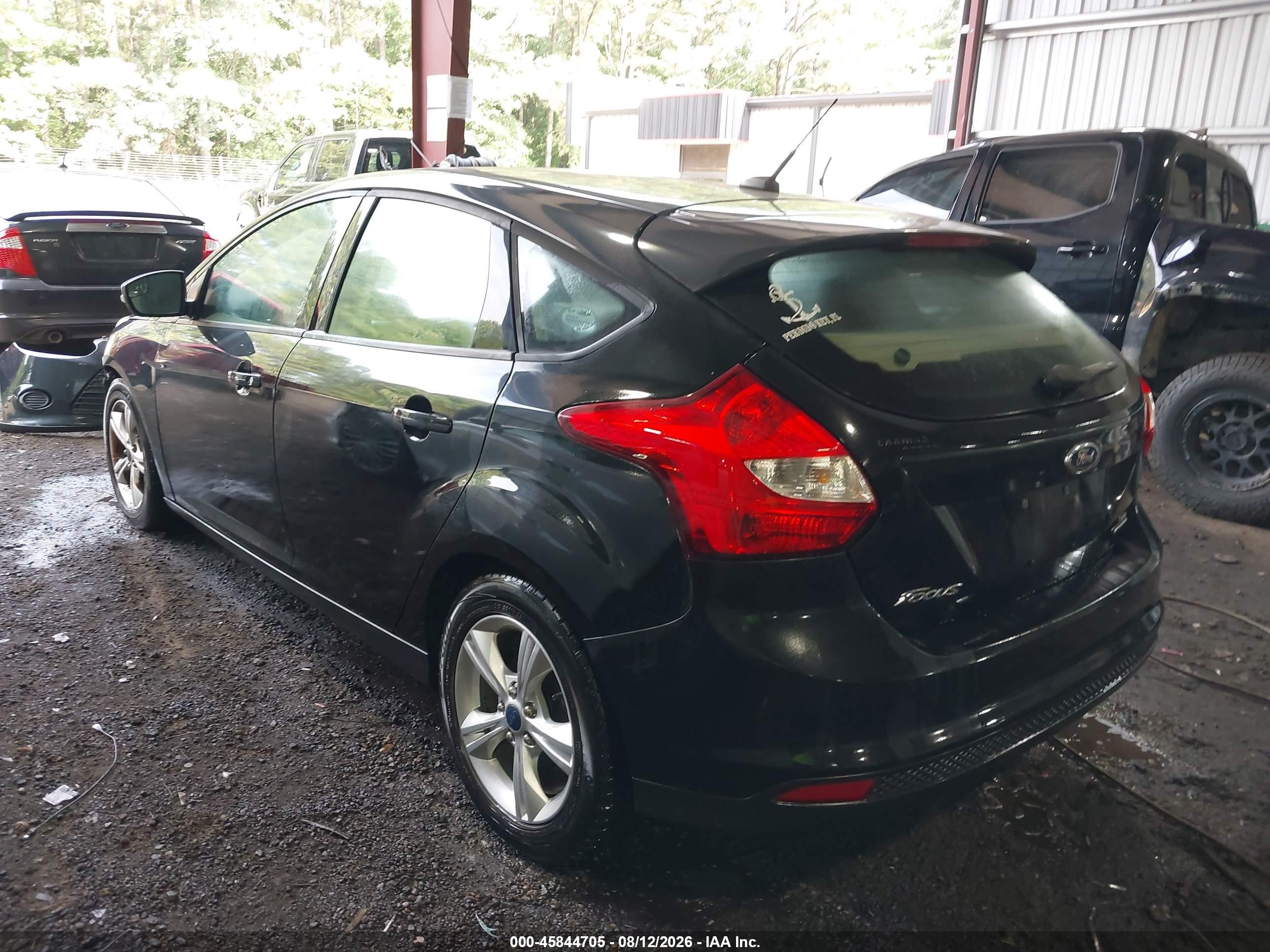 2014 Ford Focus Se Black vin: 1FADP3K20EL244658