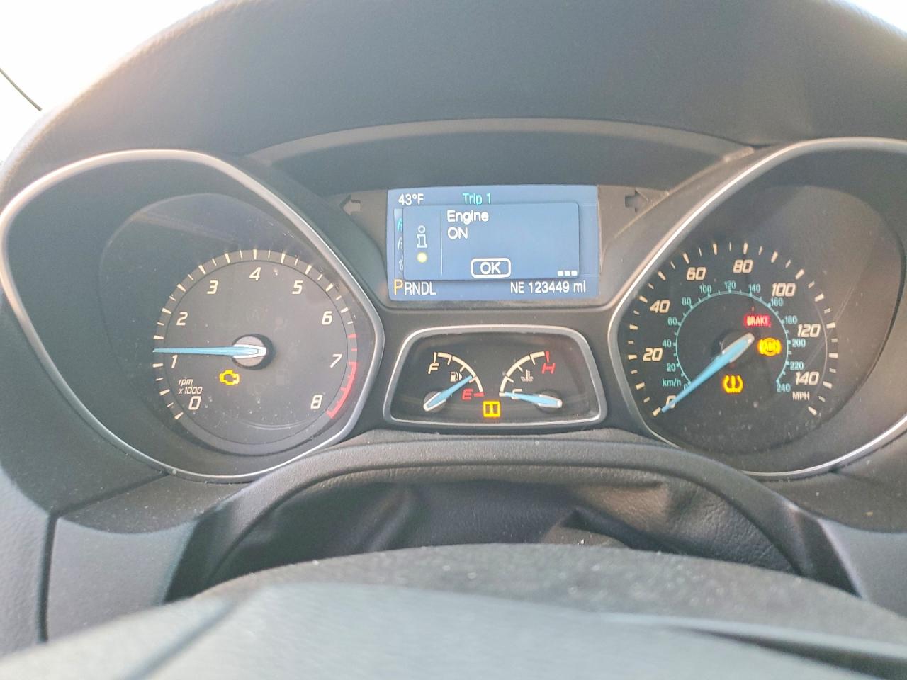 2014 Ford Focus Se Gray vin: 1FADP3K20EL281483