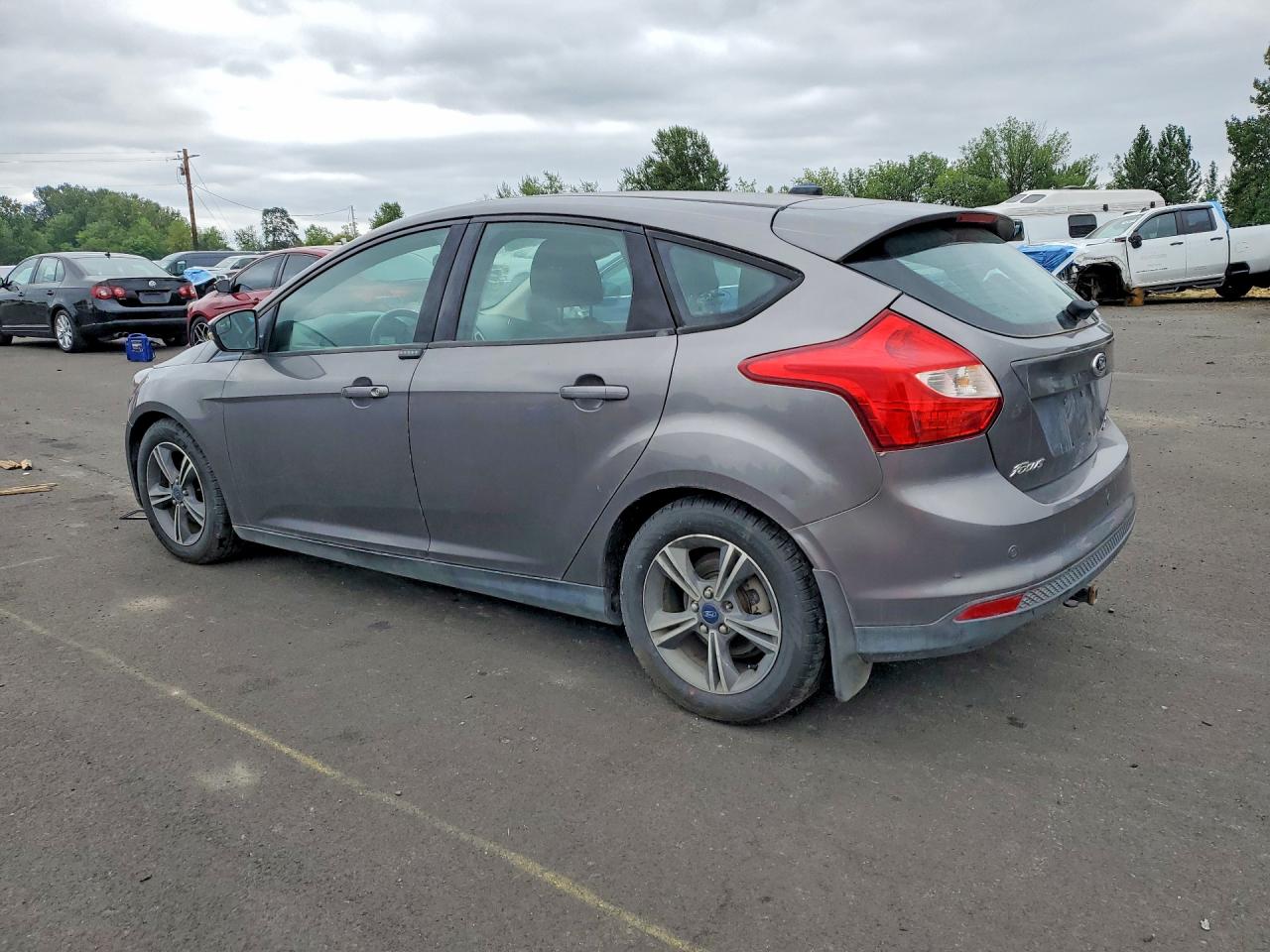 2014 Ford Focus Se Gray vin: 1FADP3K20EL290409
