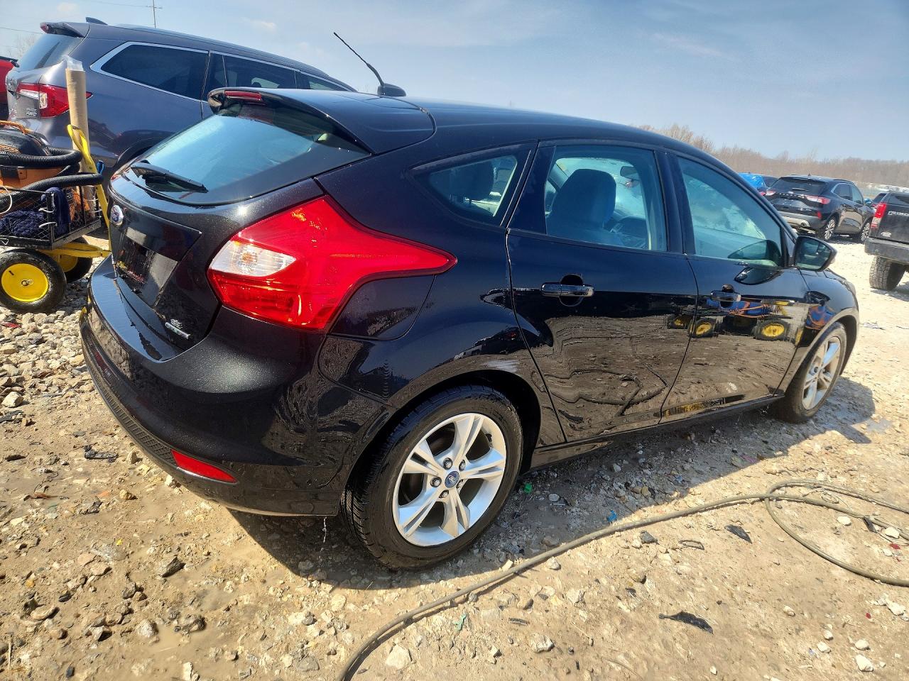2014 Ford Focus Se Black vin: 1FADP3K20EL295156