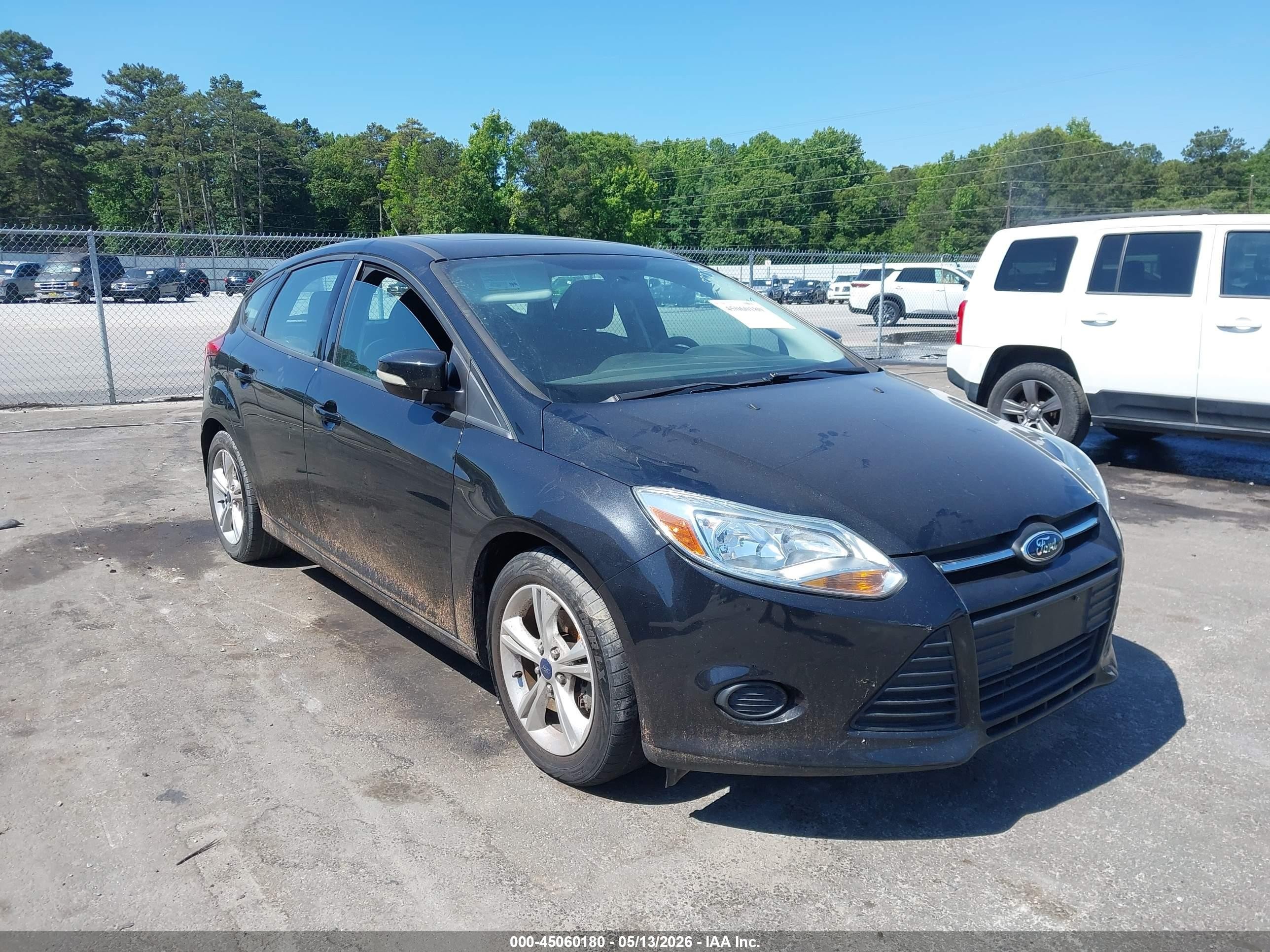 2014 Ford Focus Se Black vin: 1FADP3K20EL332397