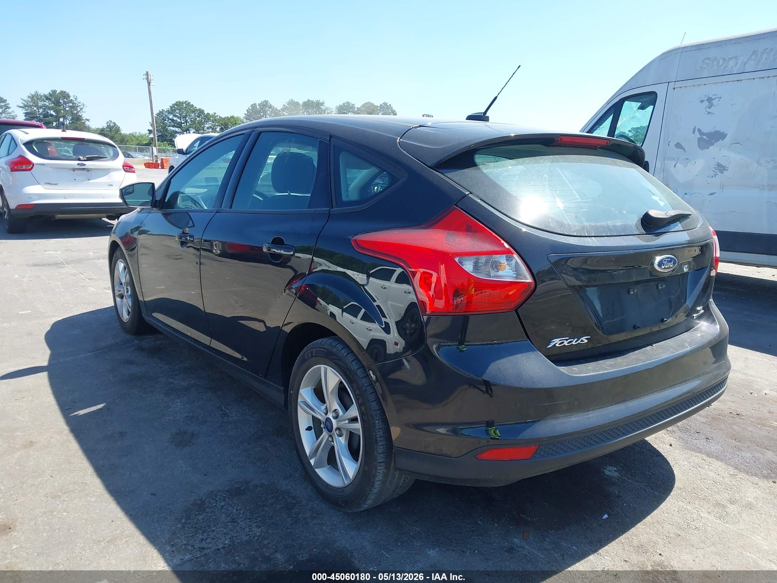 2014 Ford Focus Se Black vin: 1FADP3K20EL332397