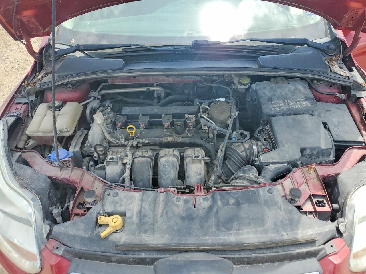 2014 Ford Focus Se Красный vin: 1FADP3K20EL350737