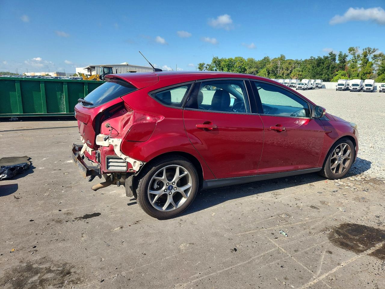 2014 Ford Focus Se Burgundy vin: 1FADP3K20EL363021