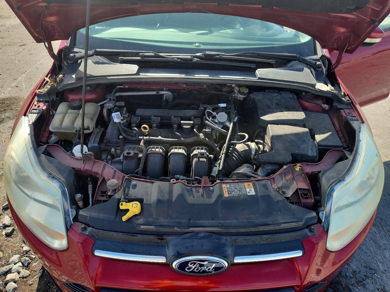 2014 Ford Focus Se Burgundy vin: 1FADP3K20EL363021