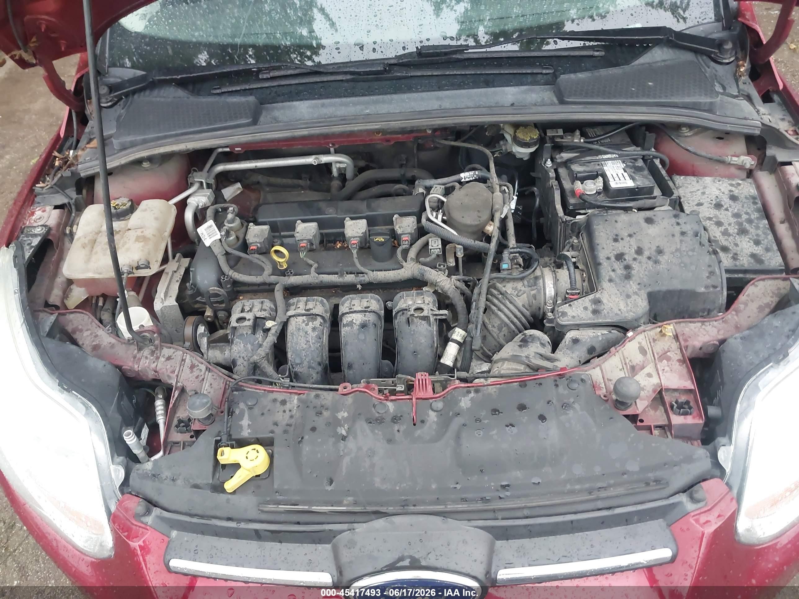 2014 Ford Focus Se Red vin: 1FADP3K20EL389053