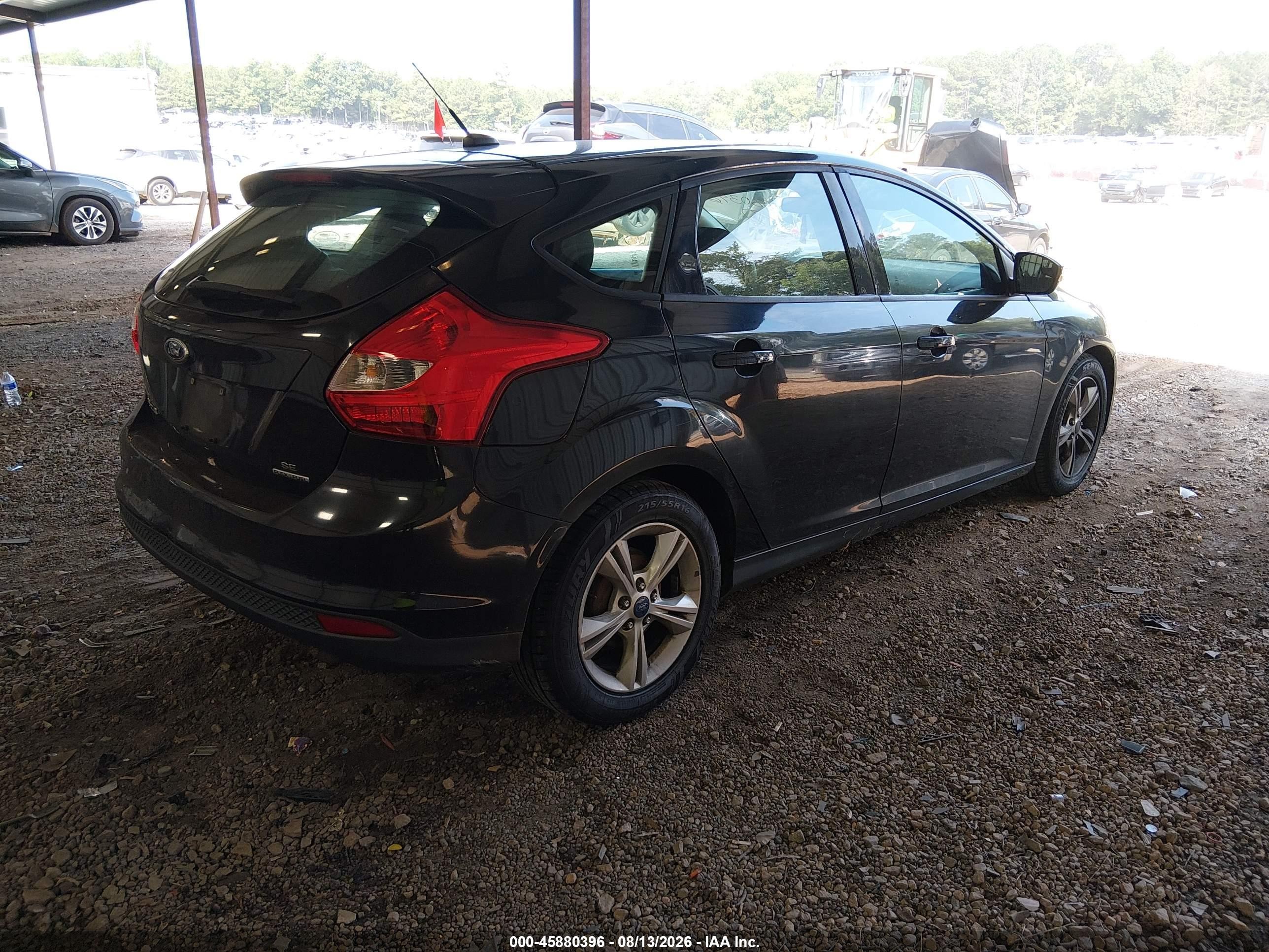 2014 Ford Focus Se Black vin: 1FADP3K20EL392731