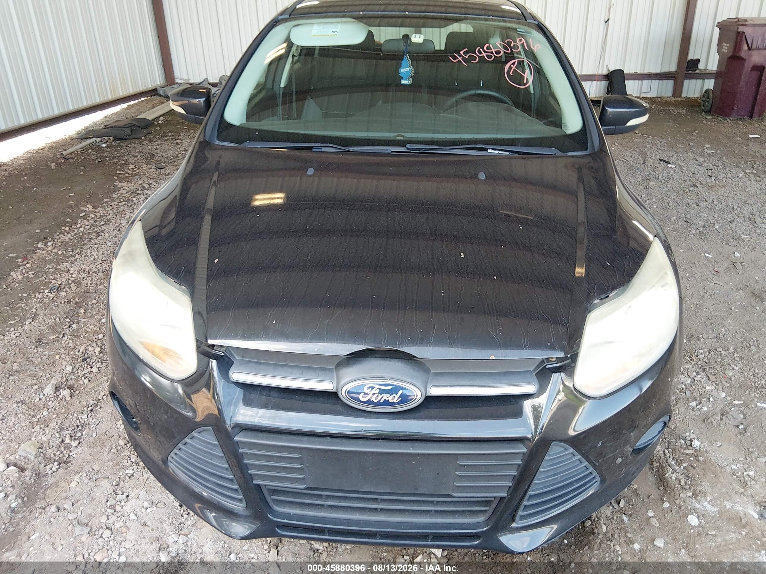 2014 Ford Focus Se Black vin: 1FADP3K20EL392731