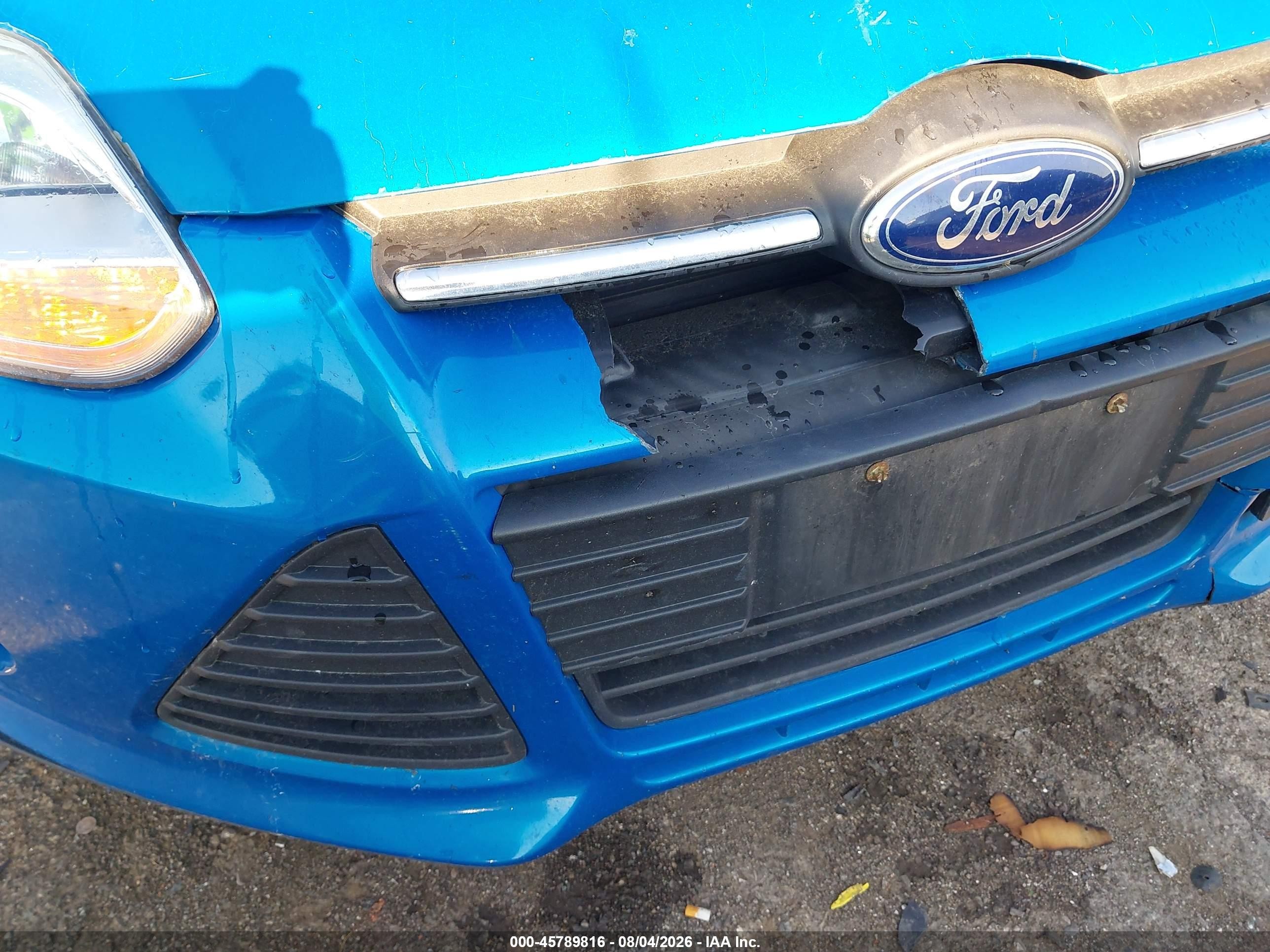 2014 Ford Focus Se Blue vin: 1FADP3K20EL431995