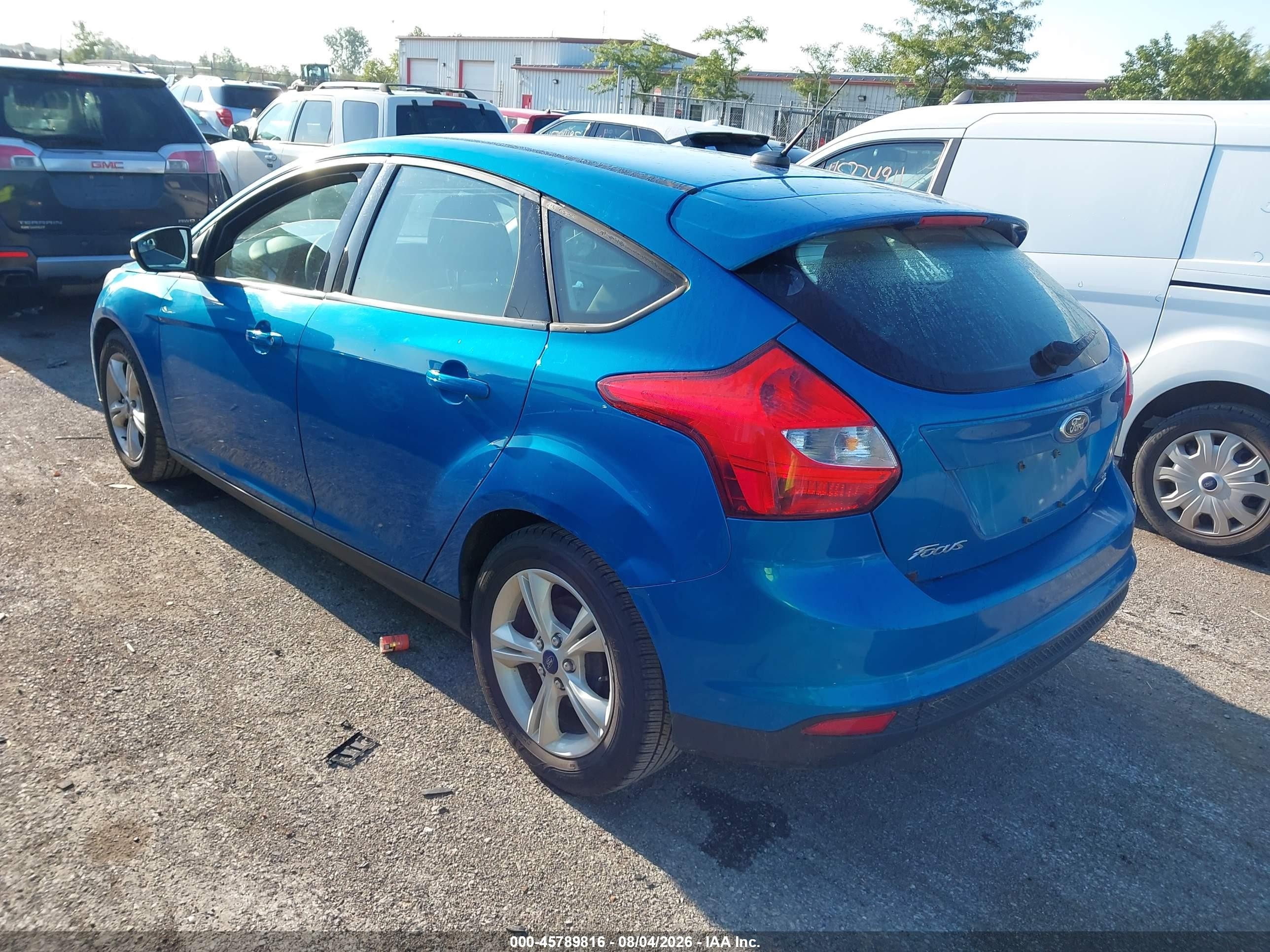 2014 Ford Focus Se Blue vin: 1FADP3K20EL431995