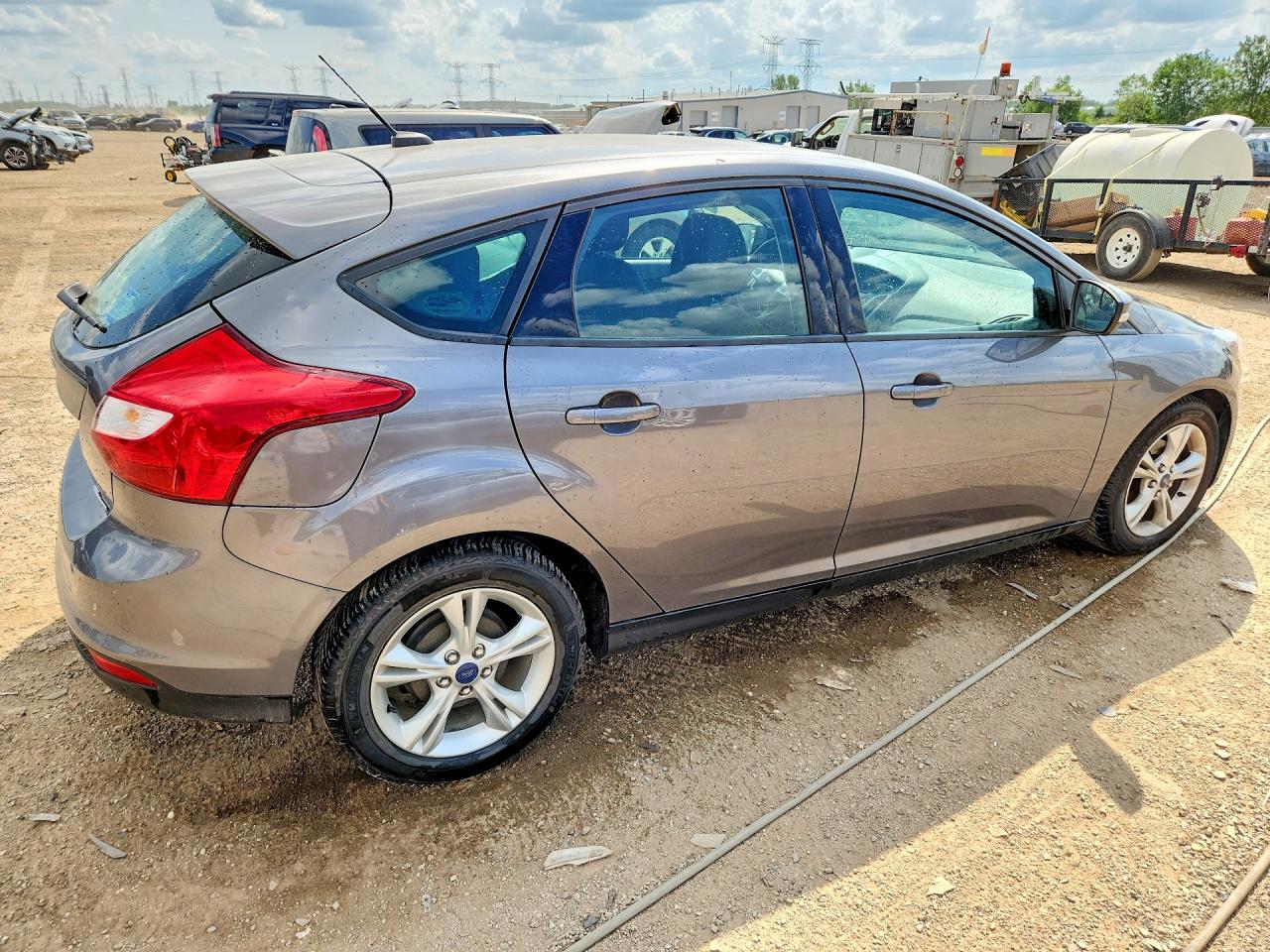 2014 Ford Focus Se Gray vin: 1FADP3K20EL448988