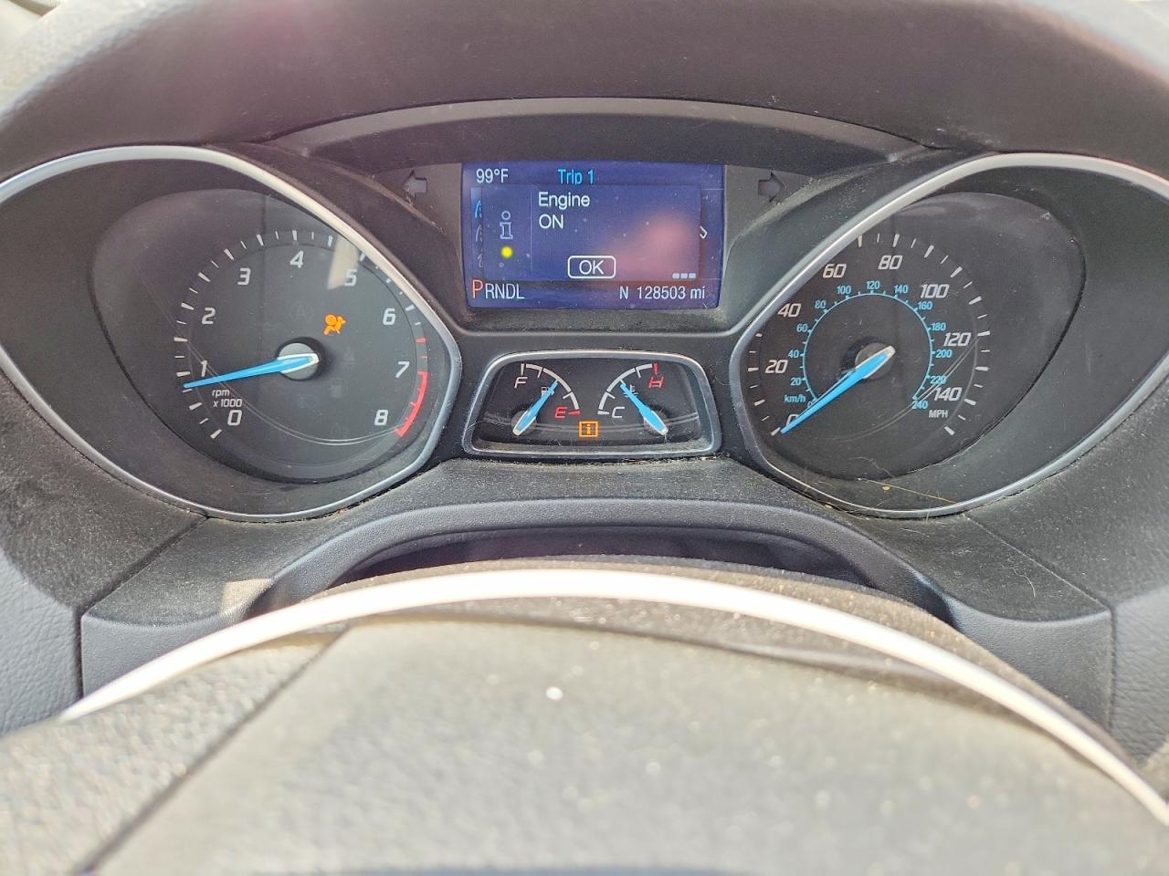 2014 Ford Focus Se Gray vin: 1FADP3K20EL448988
