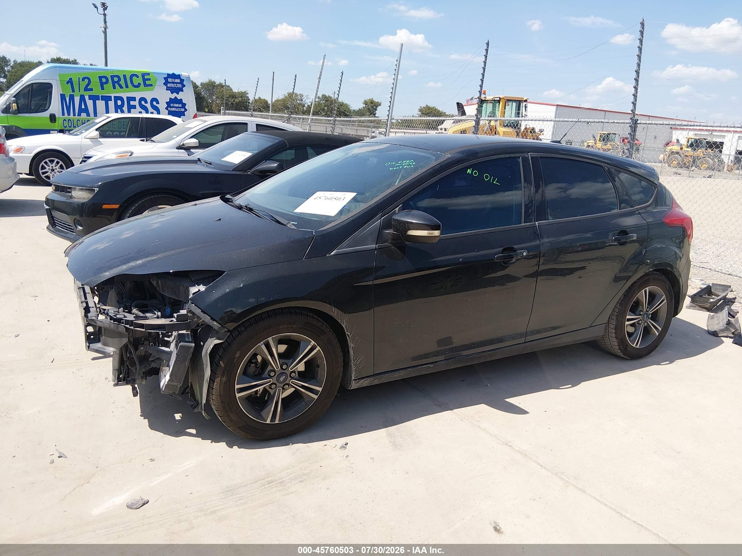 2014 Ford Focus Se Черный vin: 1FADP3K20EL461403