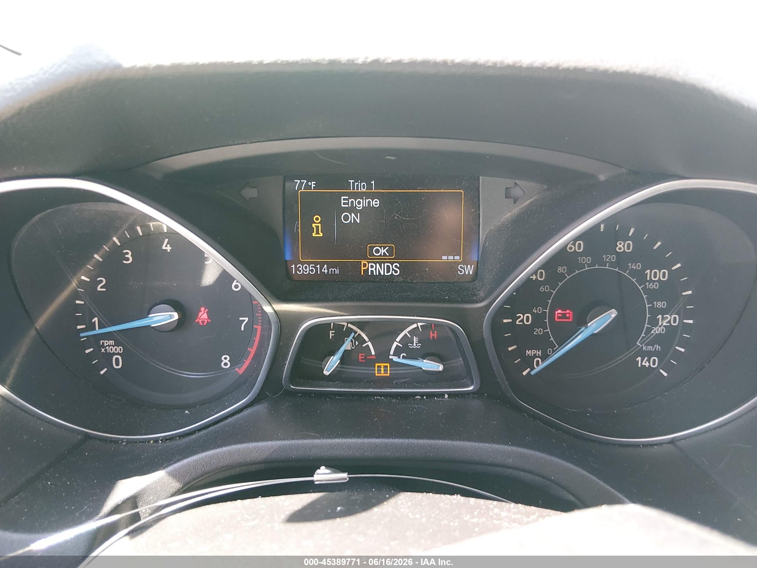 2015 Ford Focus Se White vin: 1FADP3K20FL228574