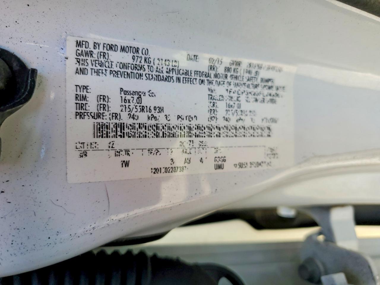 2015 Ford Focus Se White vin: 1FADP3K20FL249361