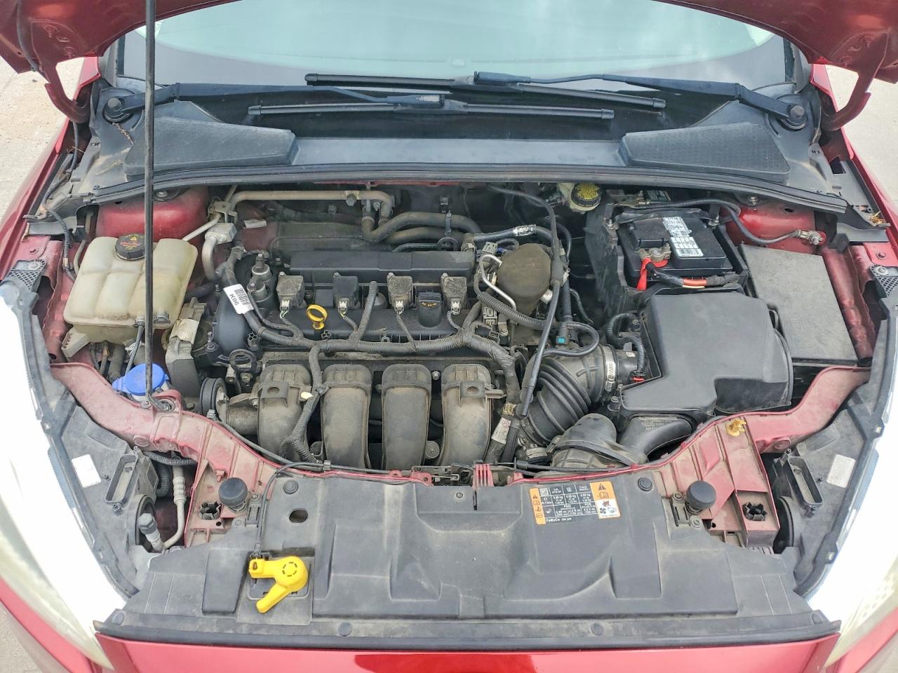 2015 Ford Focus Se Red vin: 1FADP3K20FL261039