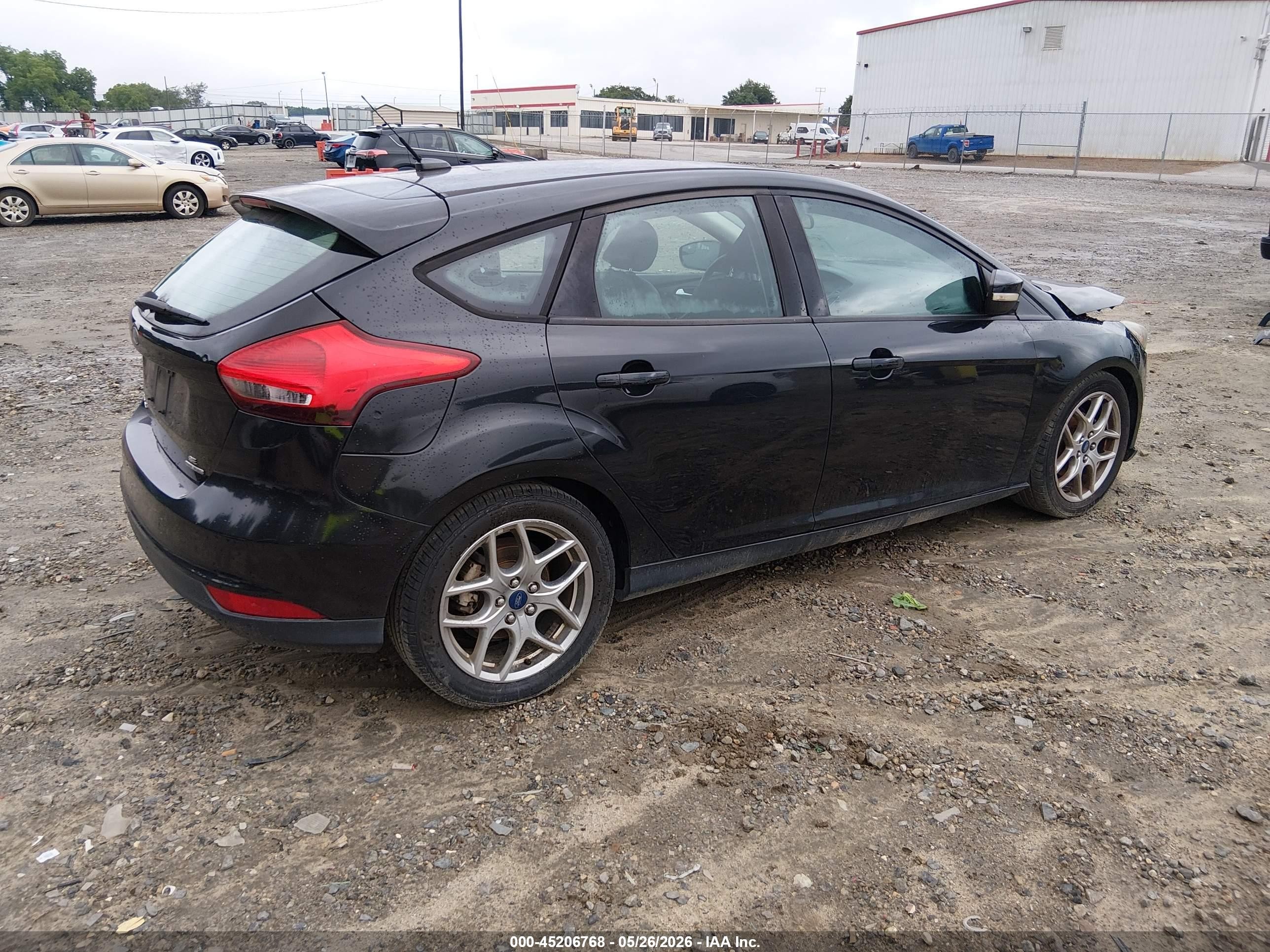 2015 Ford Focus Se Black vin: 1FADP3K20FL302771