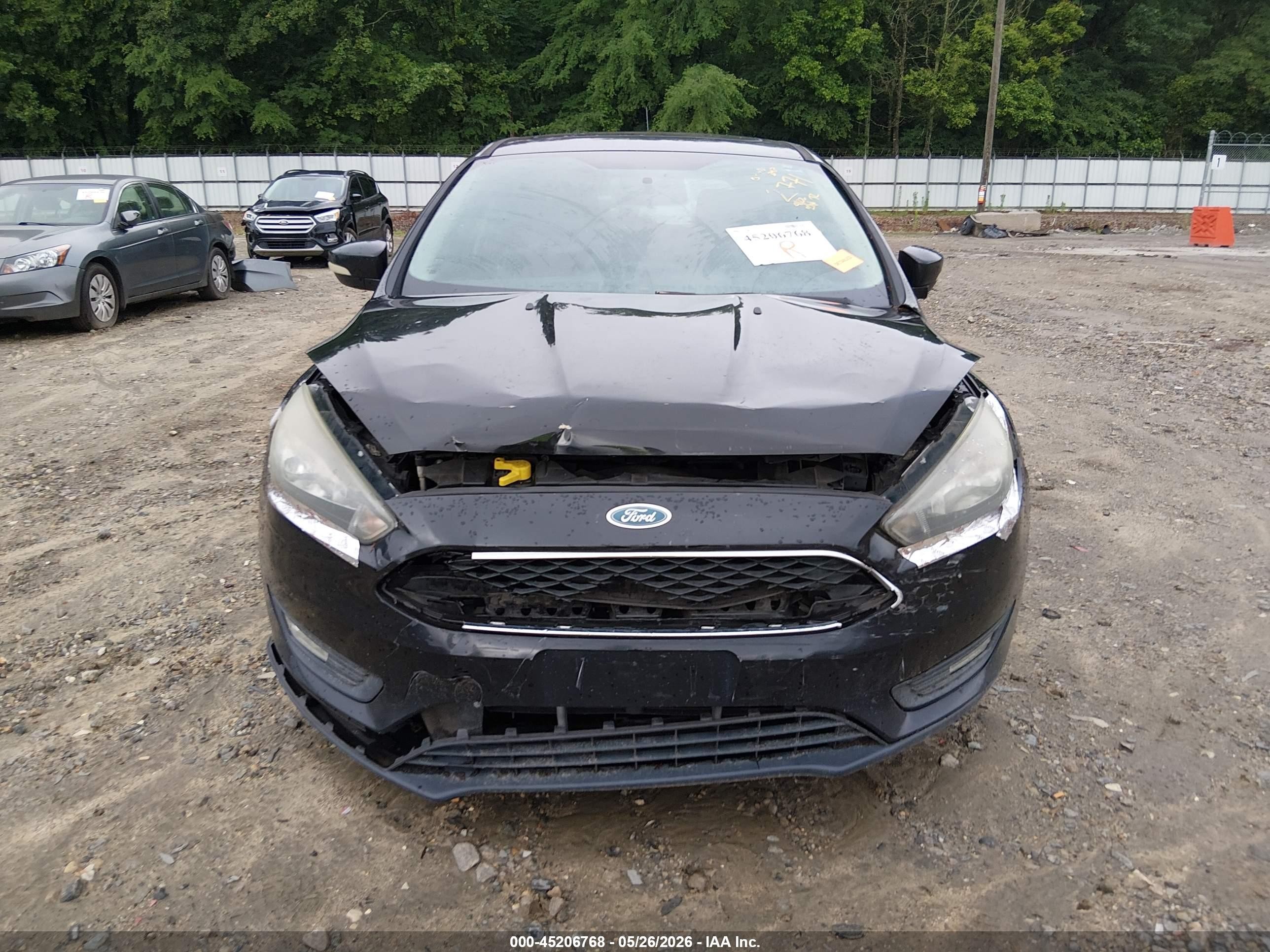 2015 Ford Focus Se Black vin: 1FADP3K20FL302771