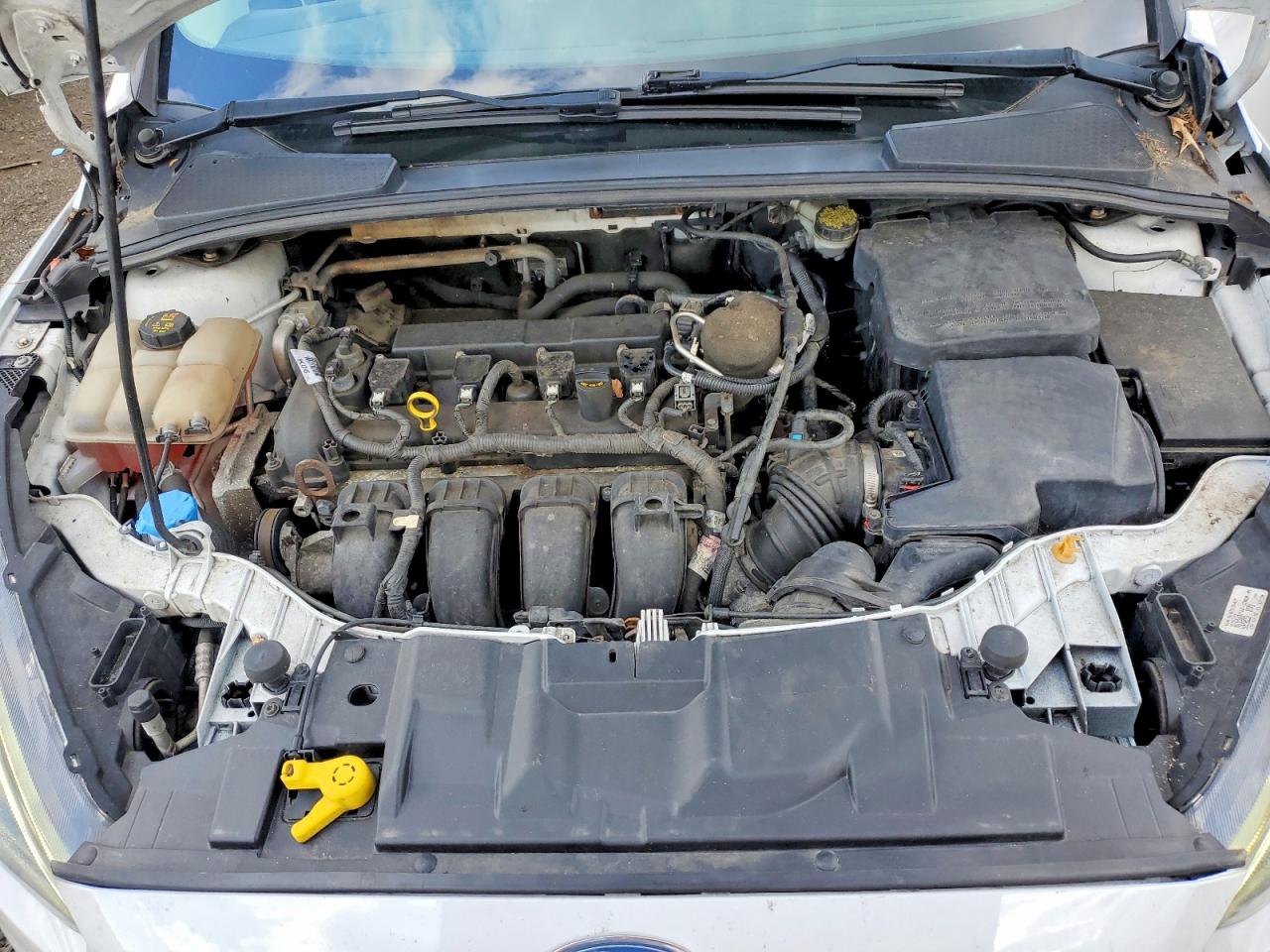 2015 Ford Focus Se White vin: 1FADP3K20FL308490