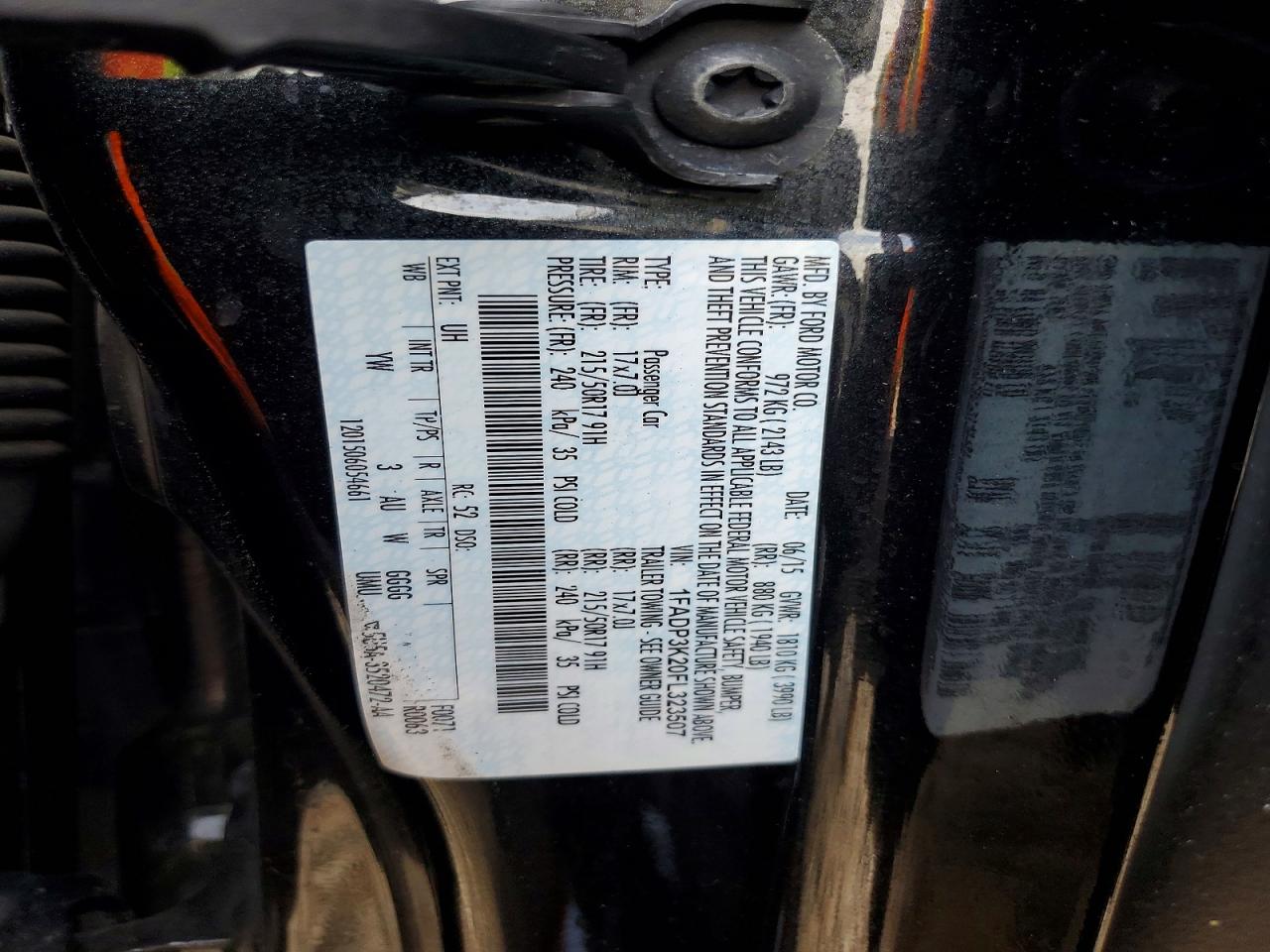 2015 Ford Focus Se Black vin: 1FADP3K20FL323507