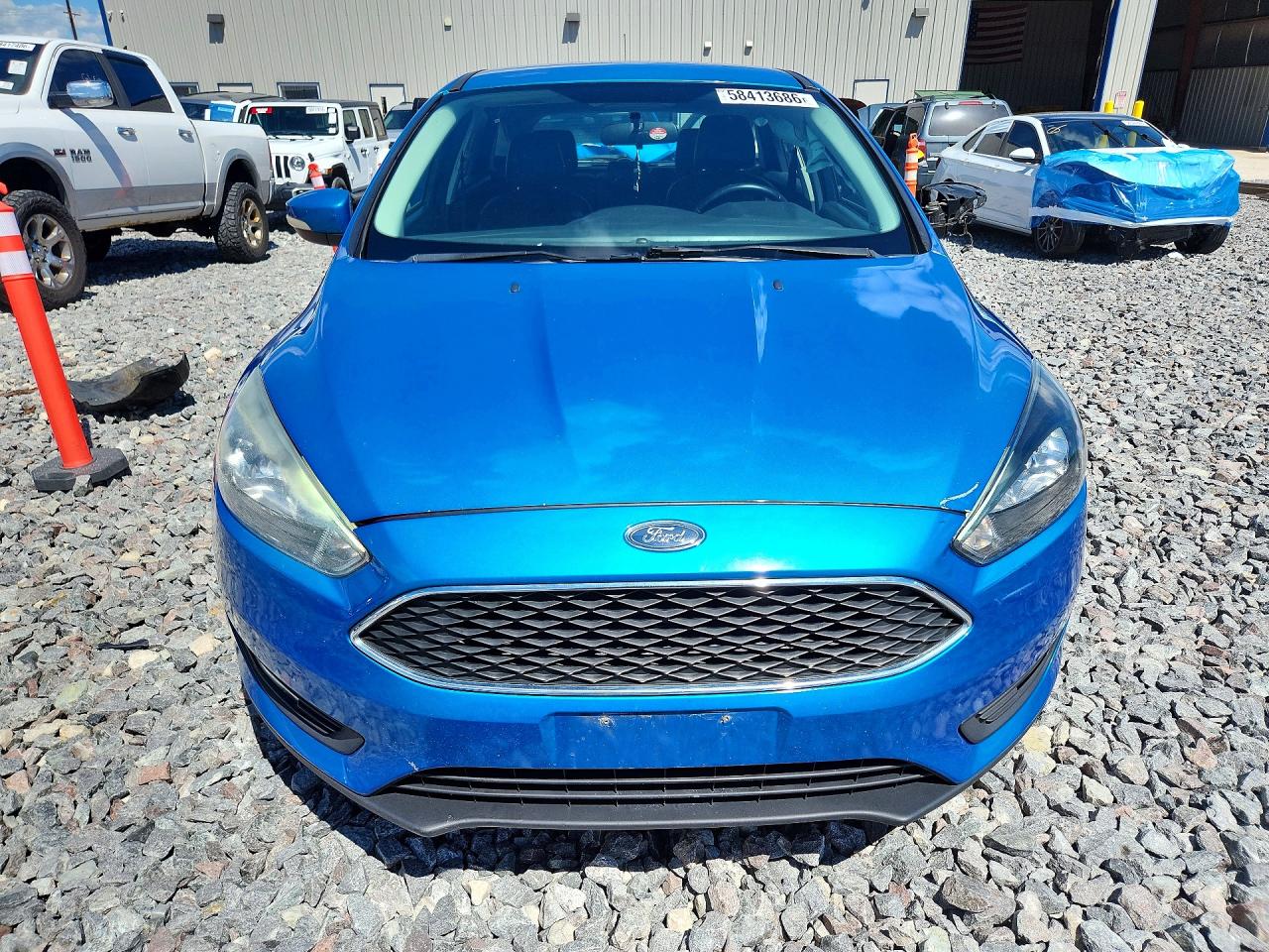 2015 Ford Focus Se Blue vin: 1FADP3K20FL369077