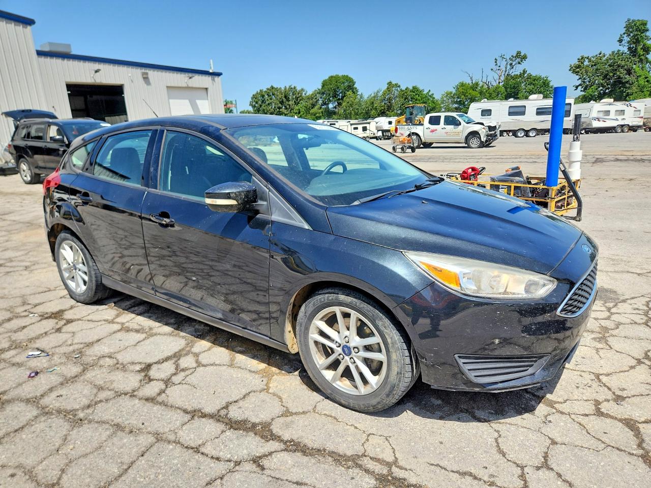 2015 Ford Focus Se Black vin: 1FADP3K20FL385229