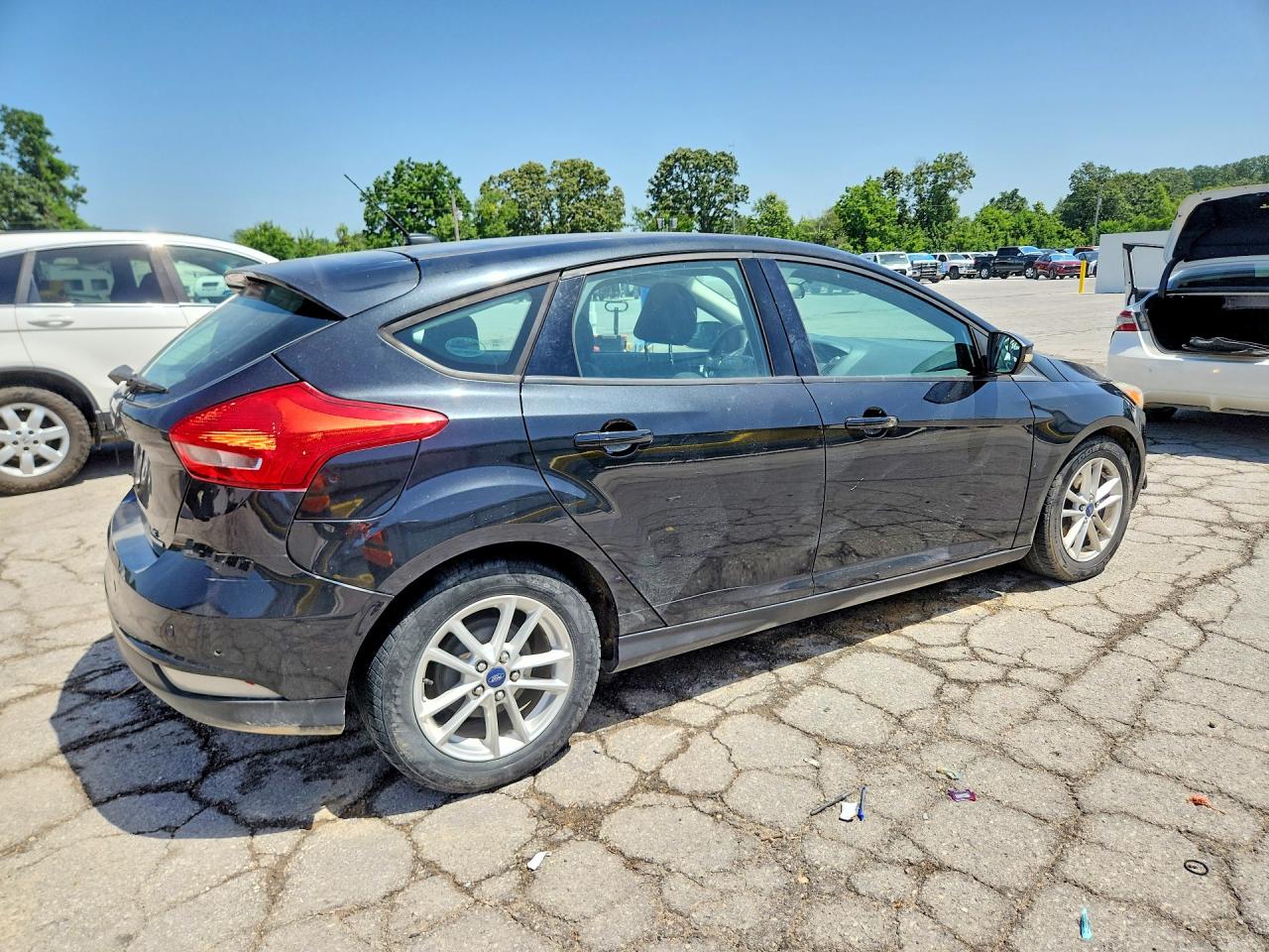 2015 Ford Focus Se Black vin: 1FADP3K20FL385229