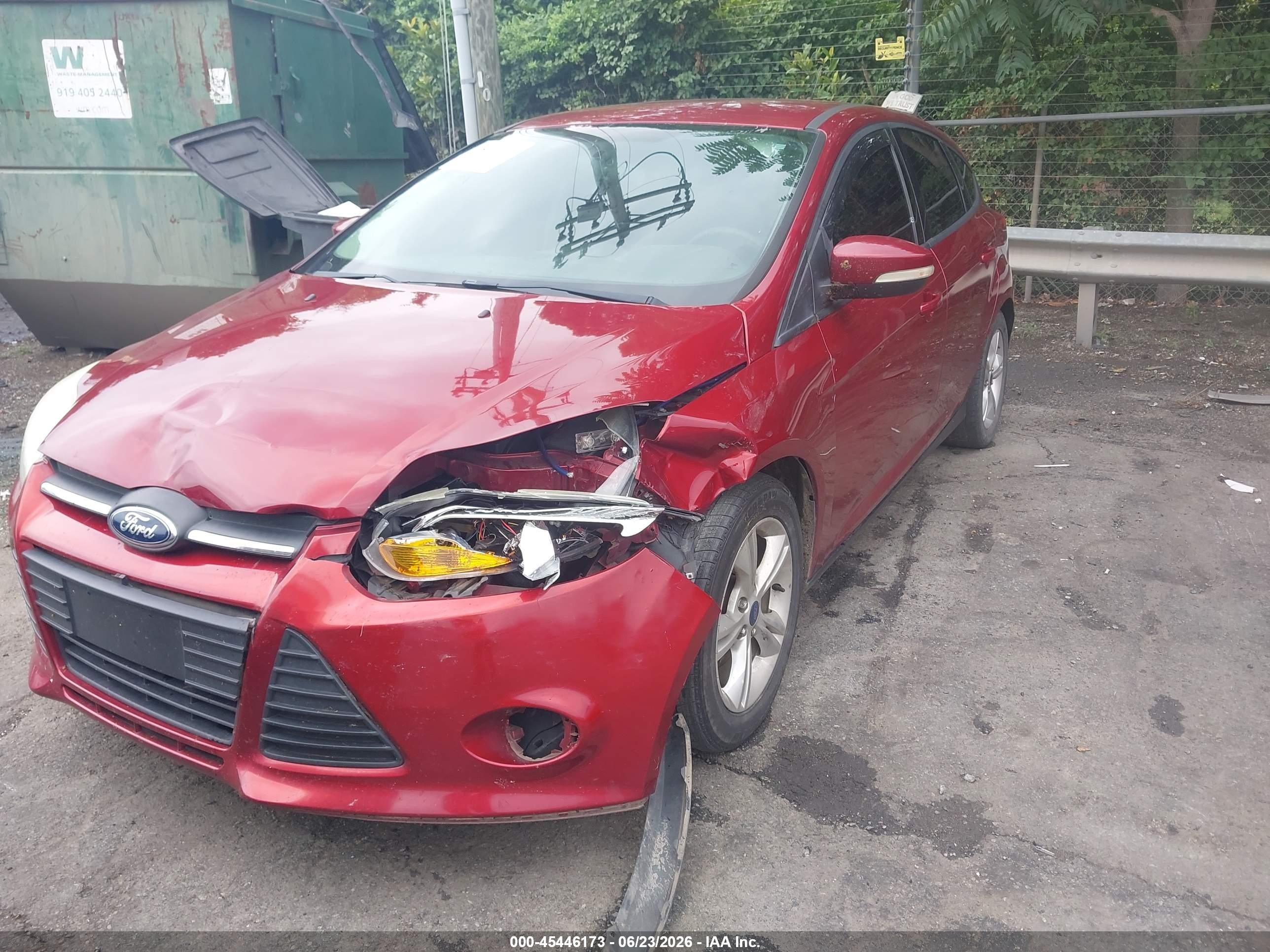 2013 Ford Focus Se Red vin: 1FADP3K21DL155356