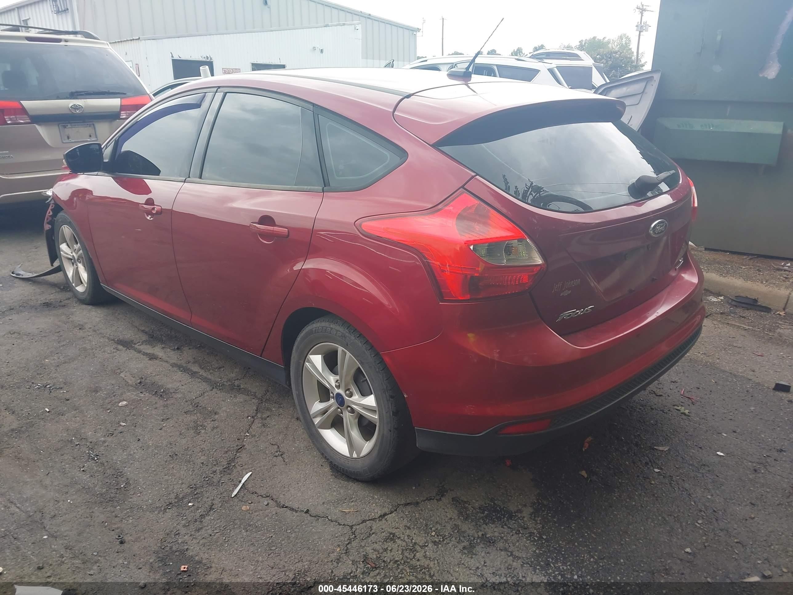 2013 Ford Focus Se Red vin: 1FADP3K21DL155356