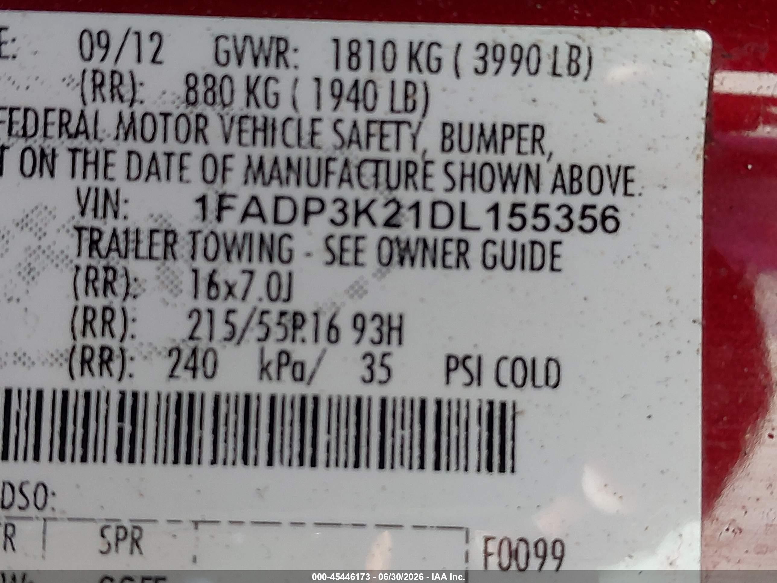 2013 Ford Focus Se Red vin: 1FADP3K21DL155356