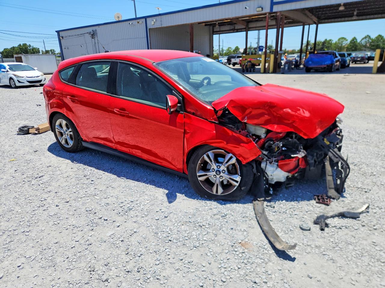 2013 Ford Focus Se Red vin: 1FADP3K21DL217855