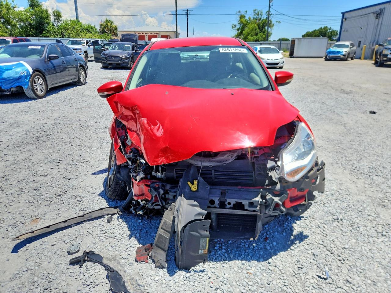 2013 Ford Focus Se Red vin: 1FADP3K21DL217855