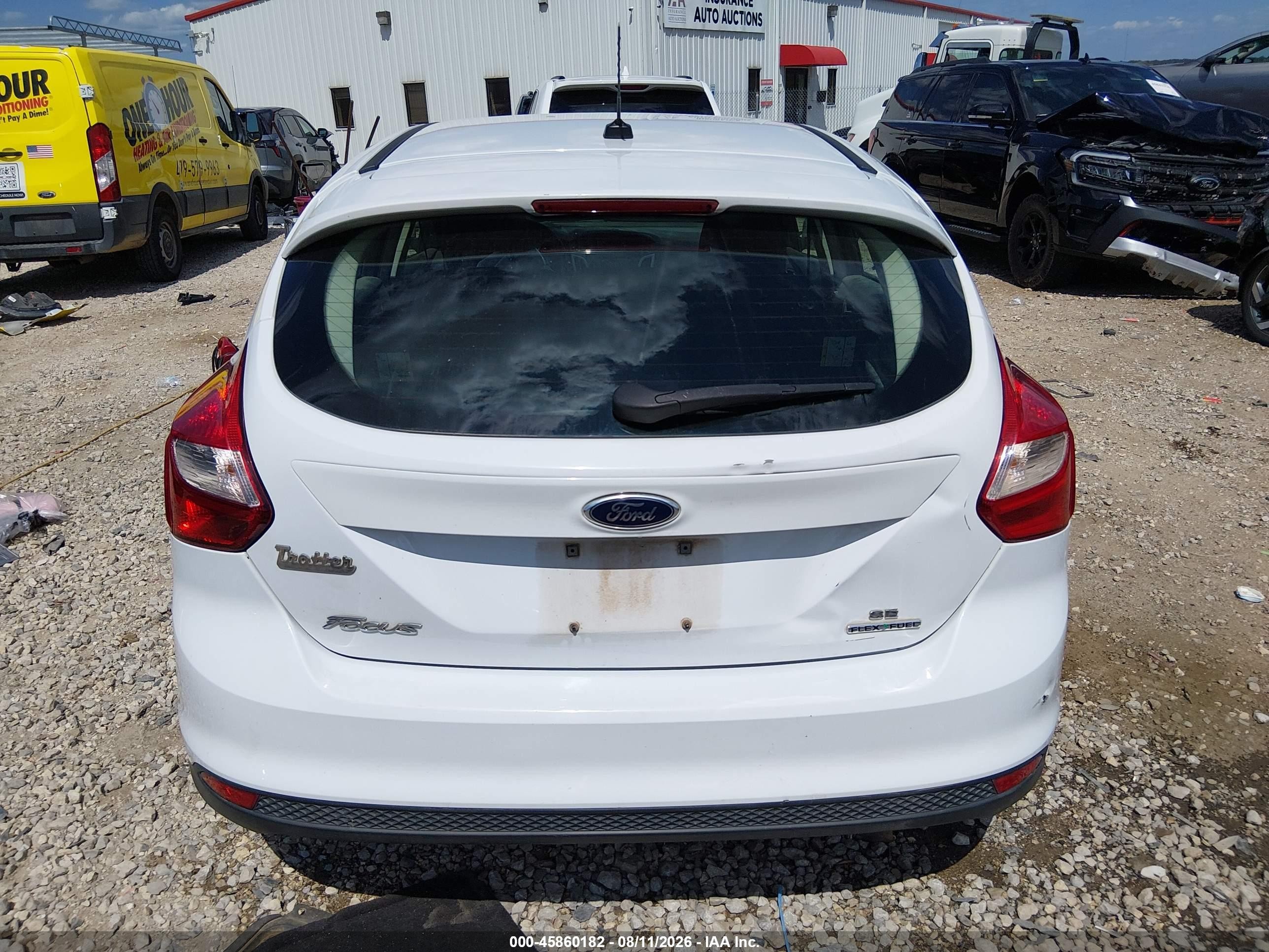 2013 Ford Focus Se White vin: 1FADP3K21DL259670
