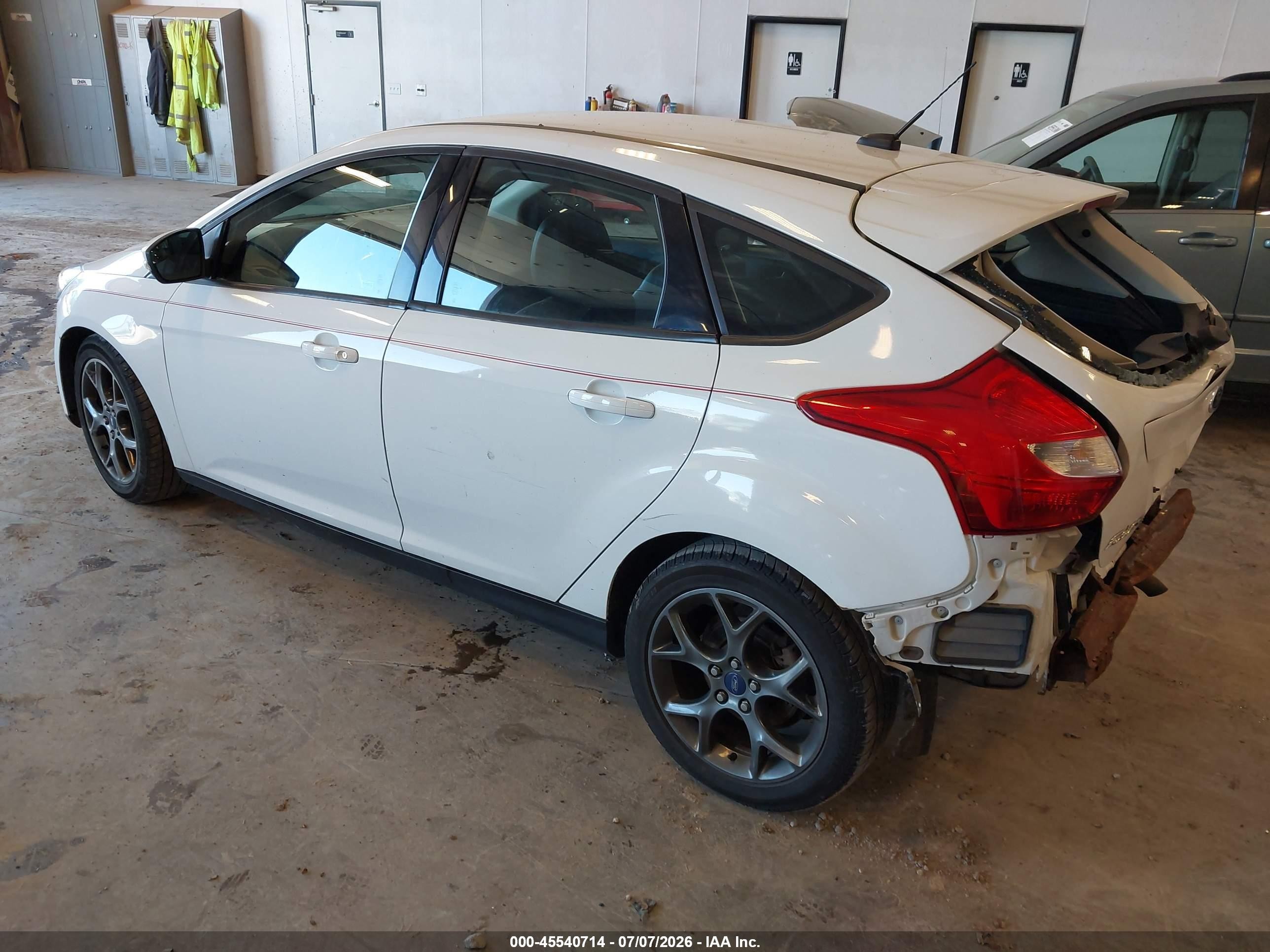 2013 Ford Focus Se White vin: 1FADP3K21DL262097