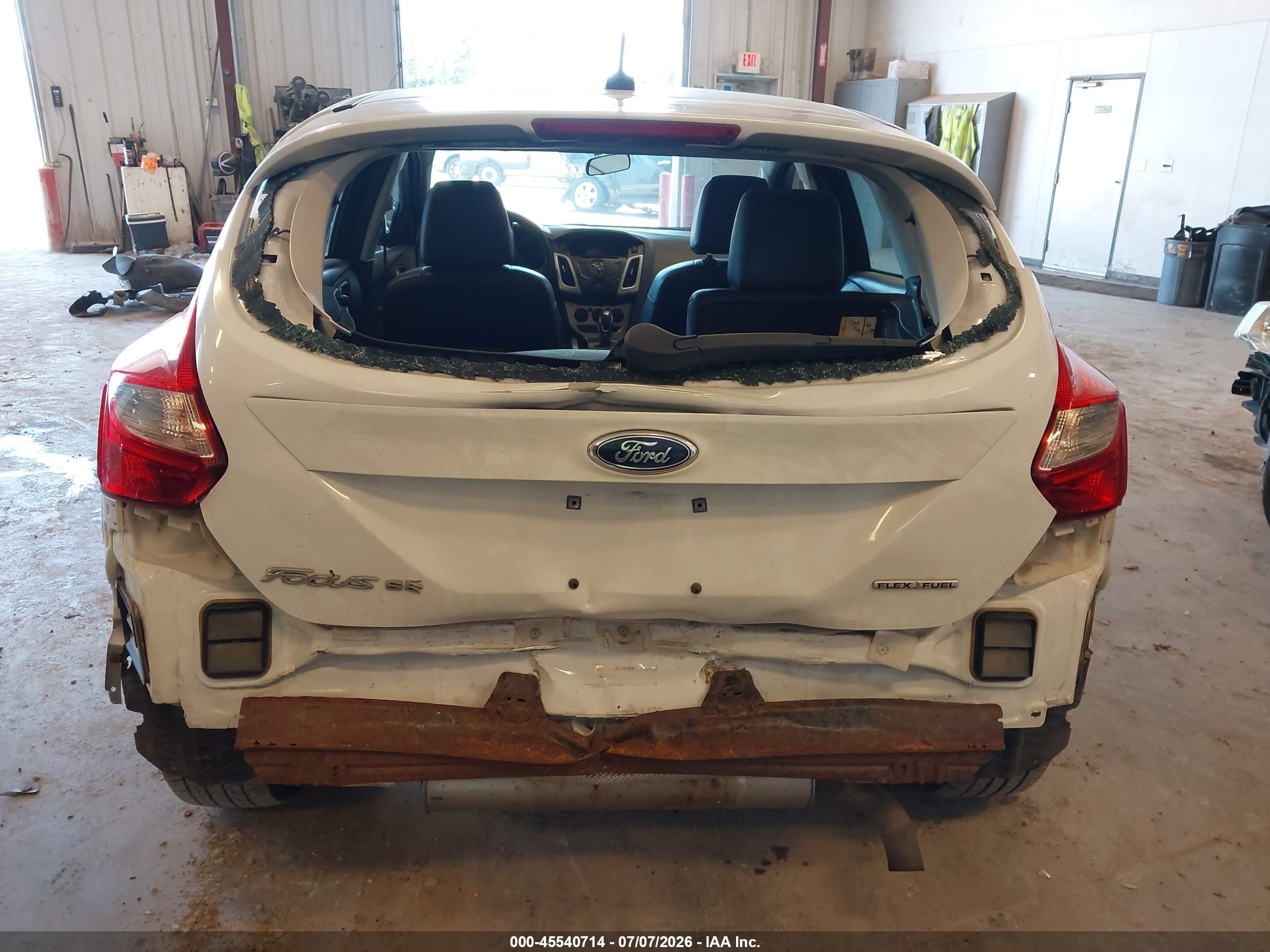 2013 Ford Focus Se White vin: 1FADP3K21DL262097