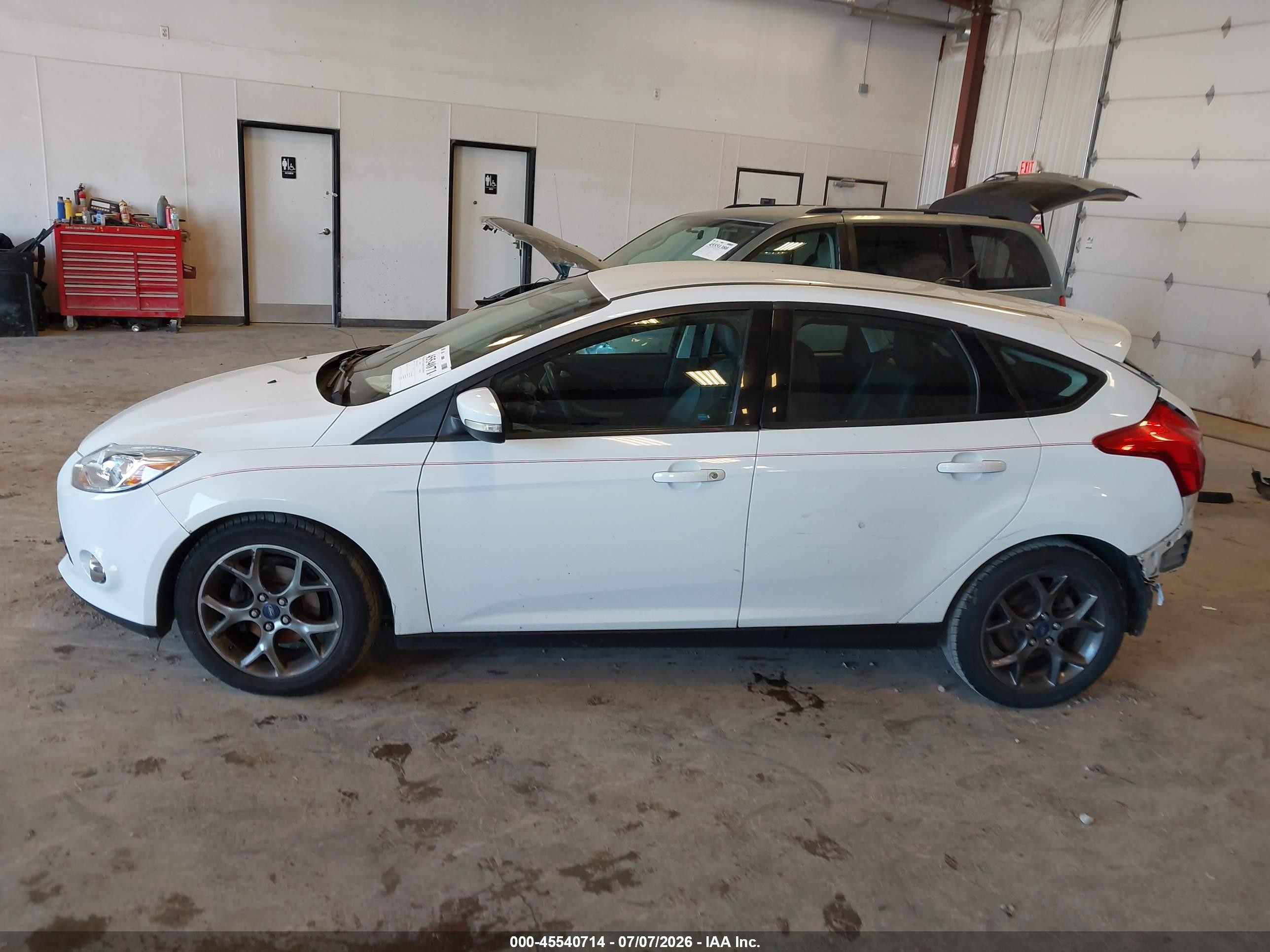 2013 Ford Focus Se White vin: 1FADP3K21DL262097
