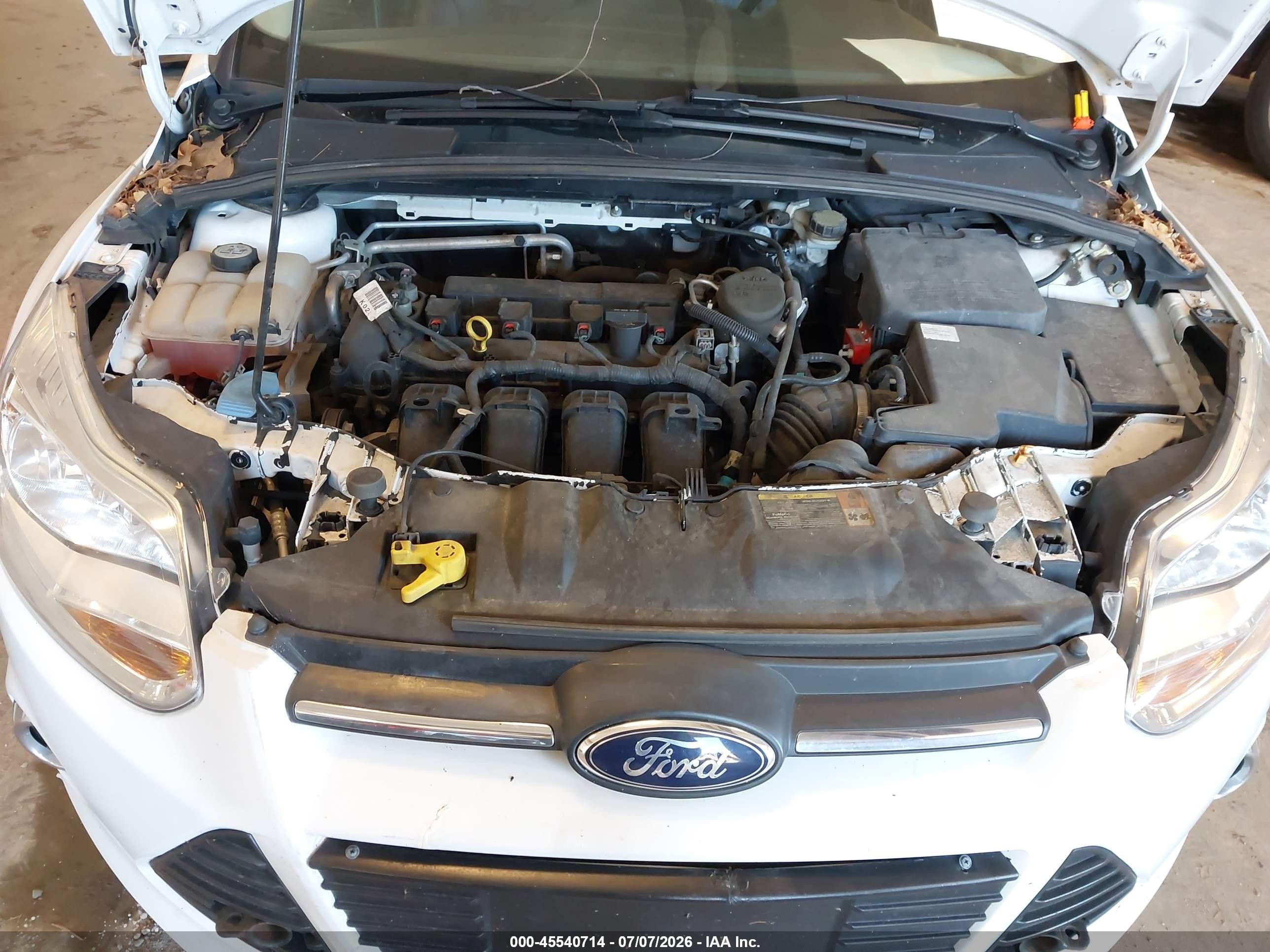 2013 Ford Focus Se White vin: 1FADP3K21DL262097