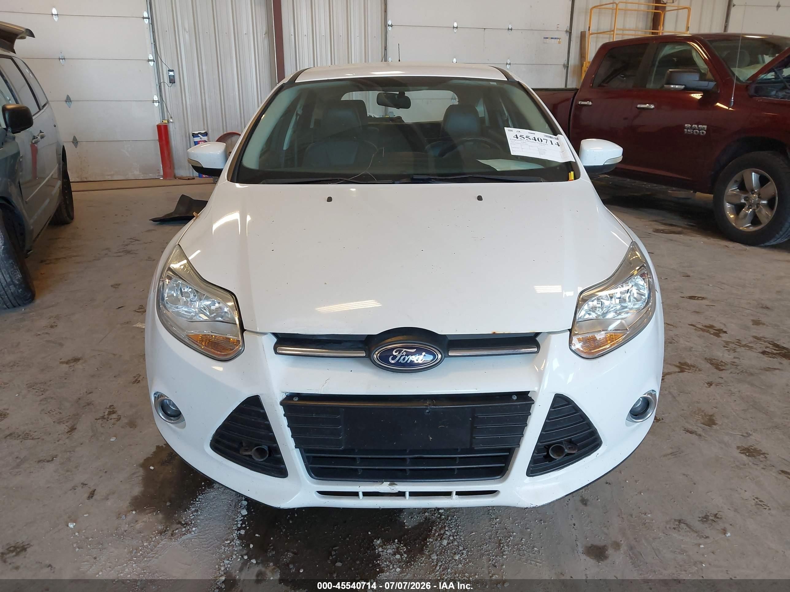 2013 Ford Focus Se White vin: 1FADP3K21DL262097