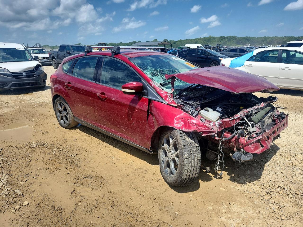 2013 Ford Focus Se Red vin: 1FADP3K21DL280776