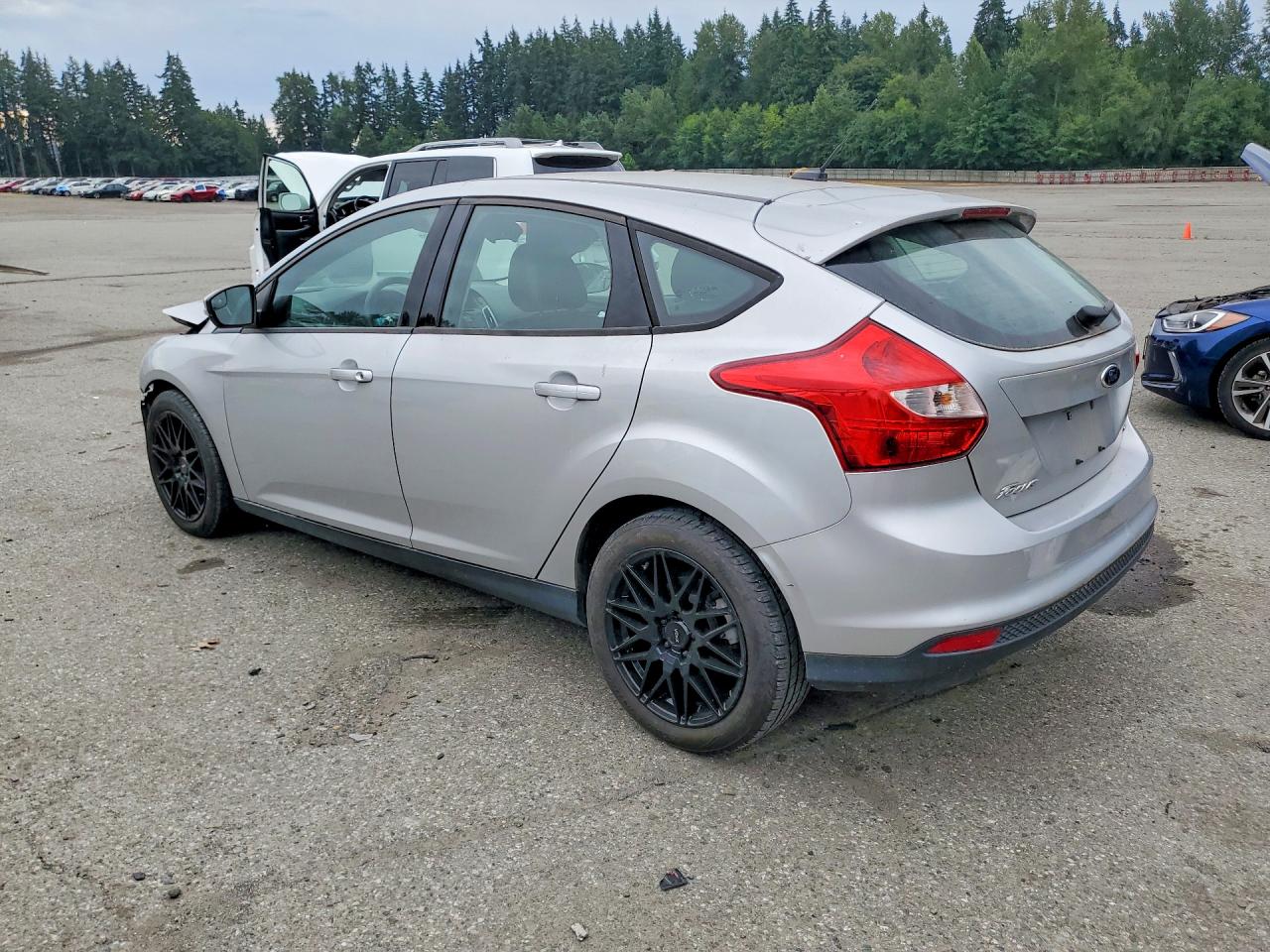 2013 Ford Focus Se Silver vin: 1FADP3K21DL314103