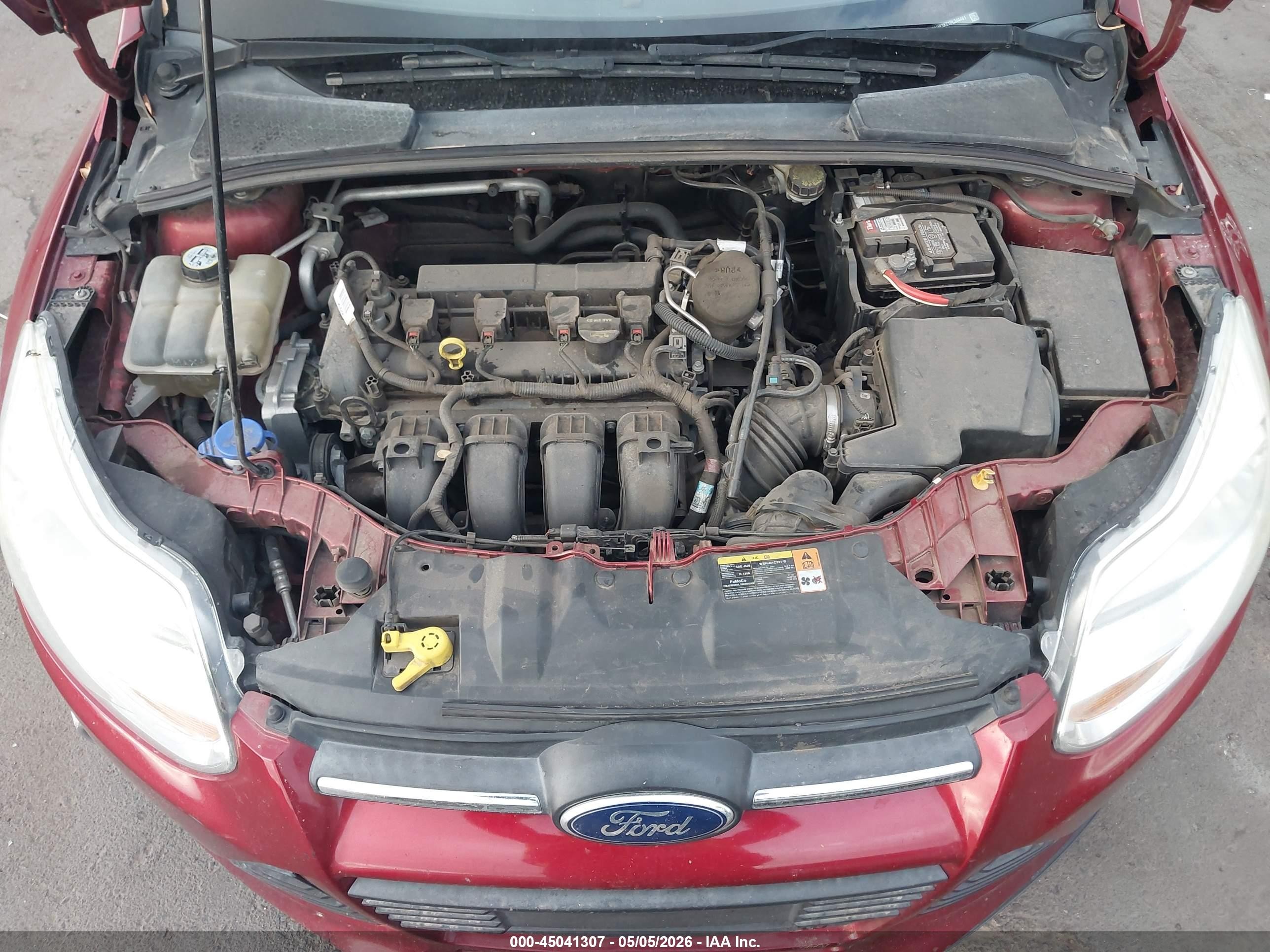 2013 Ford Focus Se Red vin: 1FADP3K21DL344461