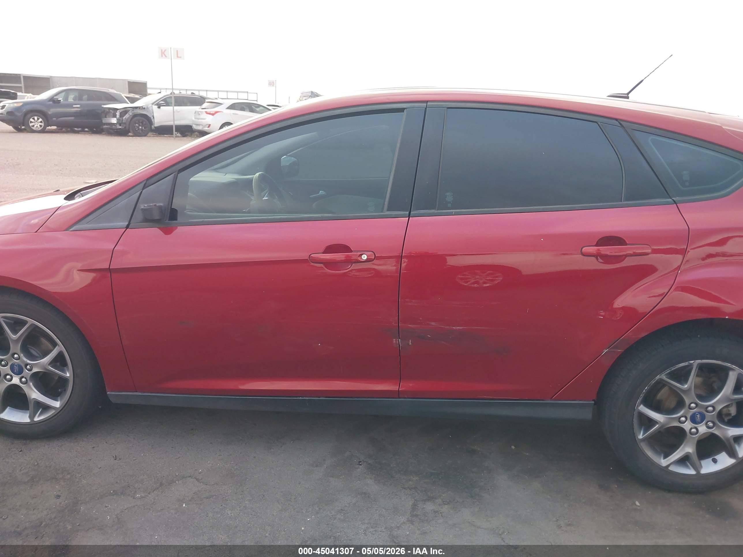 2013 Ford Focus Se Red vin: 1FADP3K21DL344461
