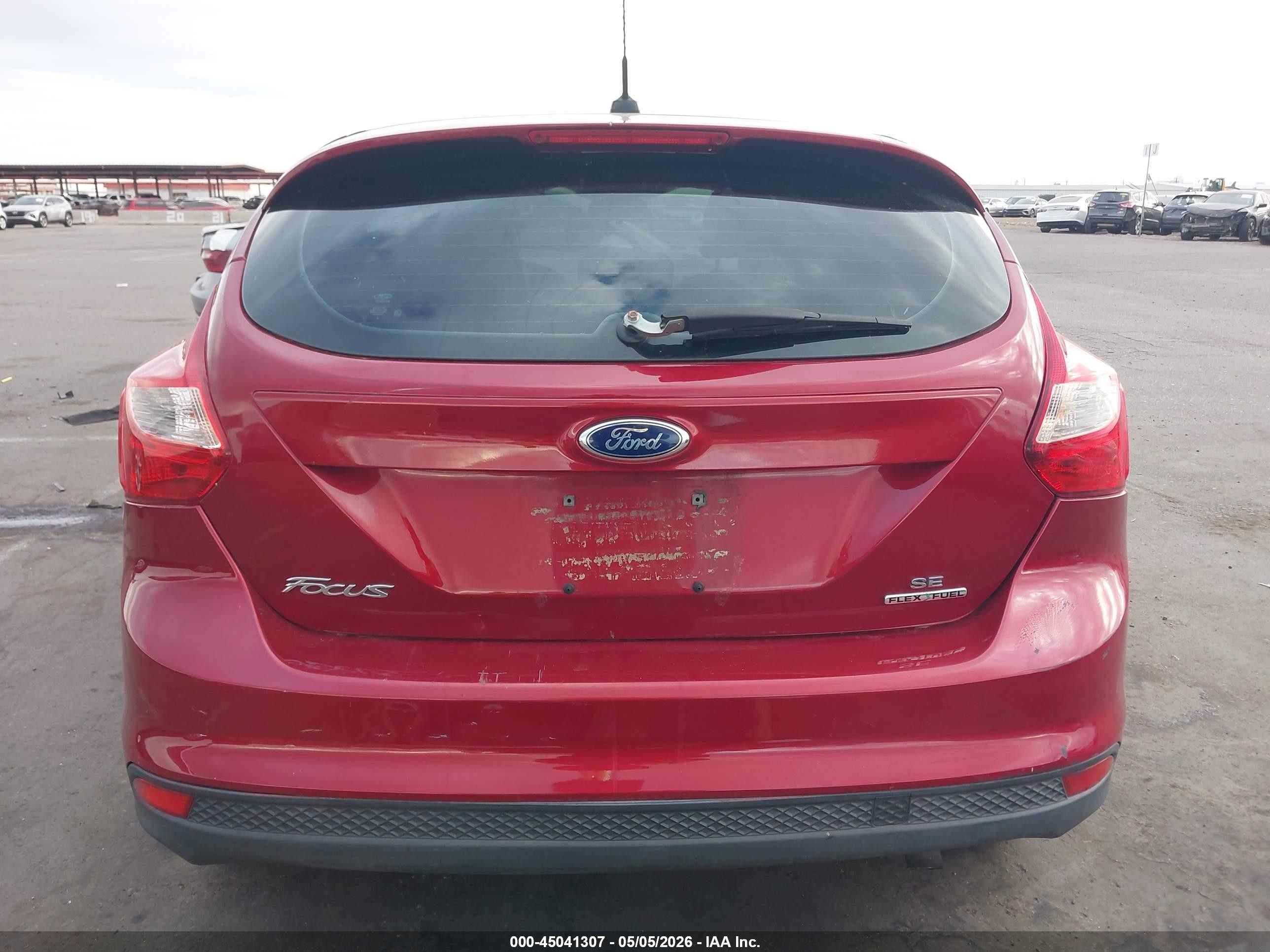 2013 Ford Focus Se Red vin: 1FADP3K21DL344461