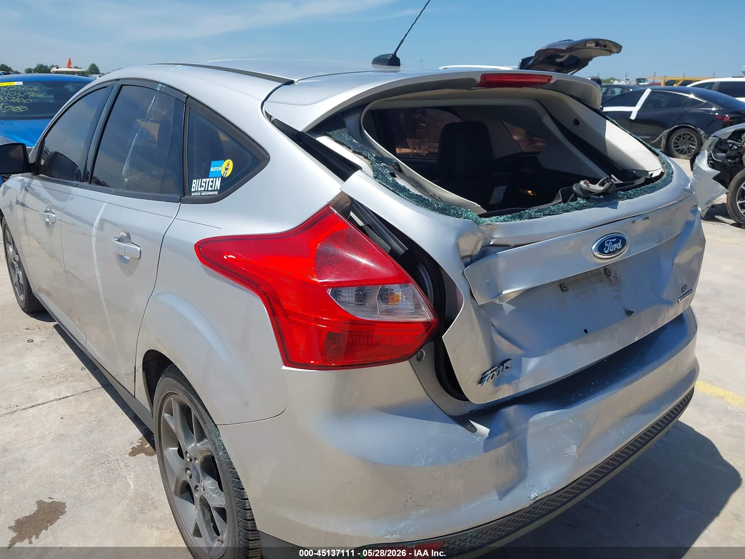 2013 Ford Focus Se Silver vin: 1FADP3K21DL344508